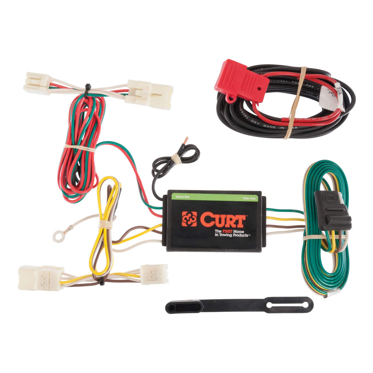 Curt Manufacturing 56165 Vehicle-Side Custom 4-Pin Trailer Wiring Harness,Fits Select Toyota Rav4 ,Black