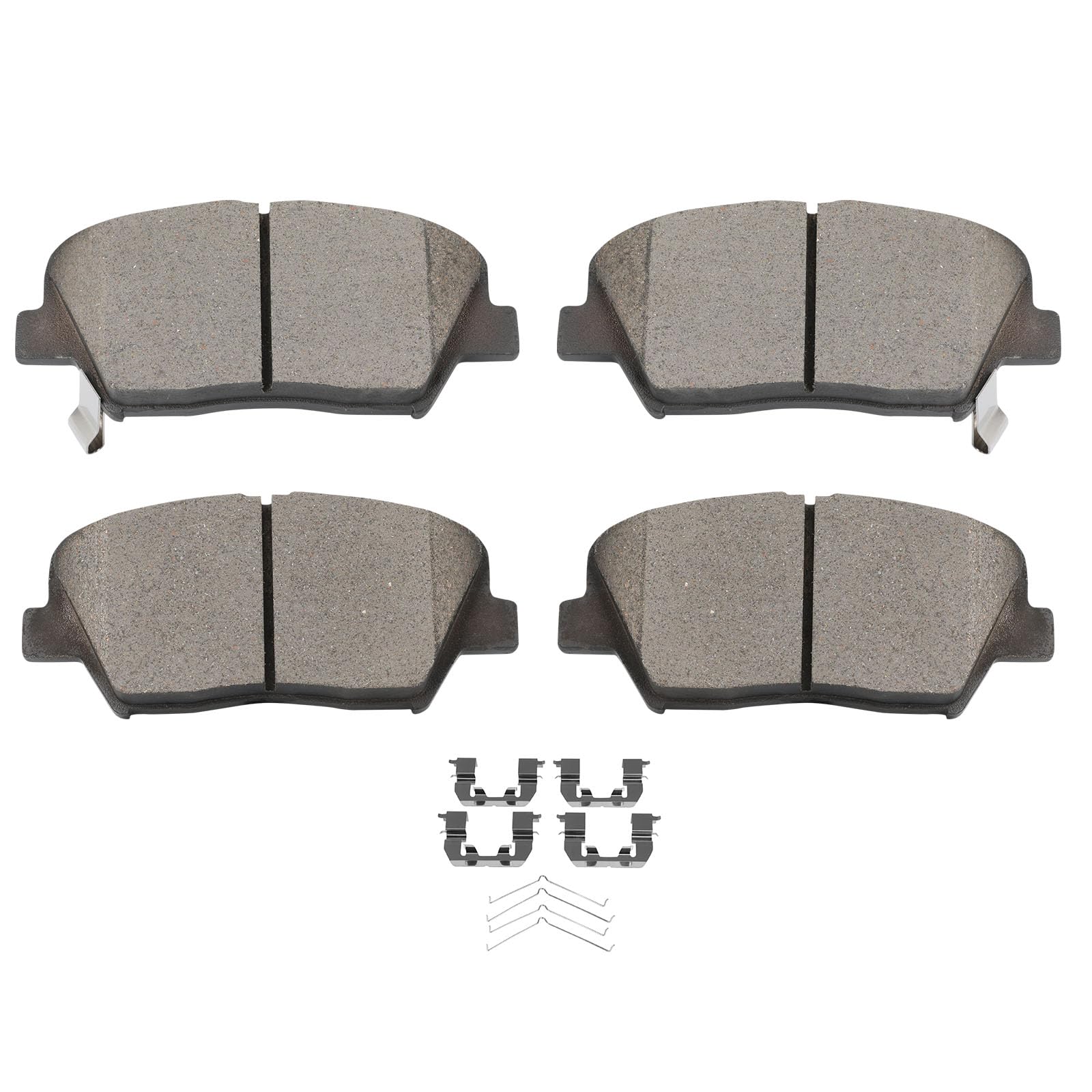 Scitoo D1815 Ceramic Brake Pads Sets Front W/Hardware Replacement For Hyundai For Santa Fe Sport 2017-2018,For Kia For Sorento 2