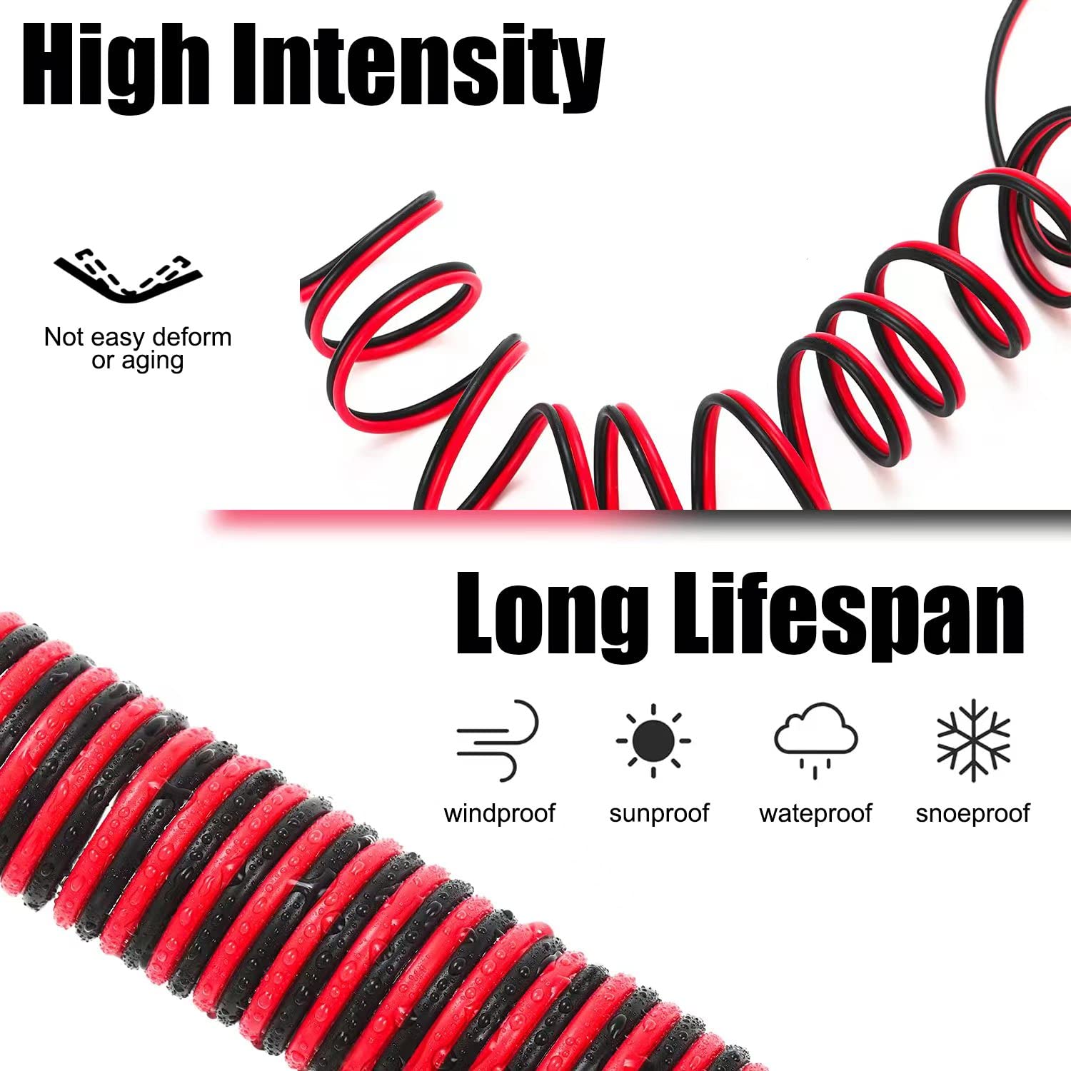 Gibbab 12V/24V 16Awg Heavy Duty Cigarette Lighter Extension Cable 4.9Ft, 156W/20A Male Plug To Female Socket Adapter Extension C