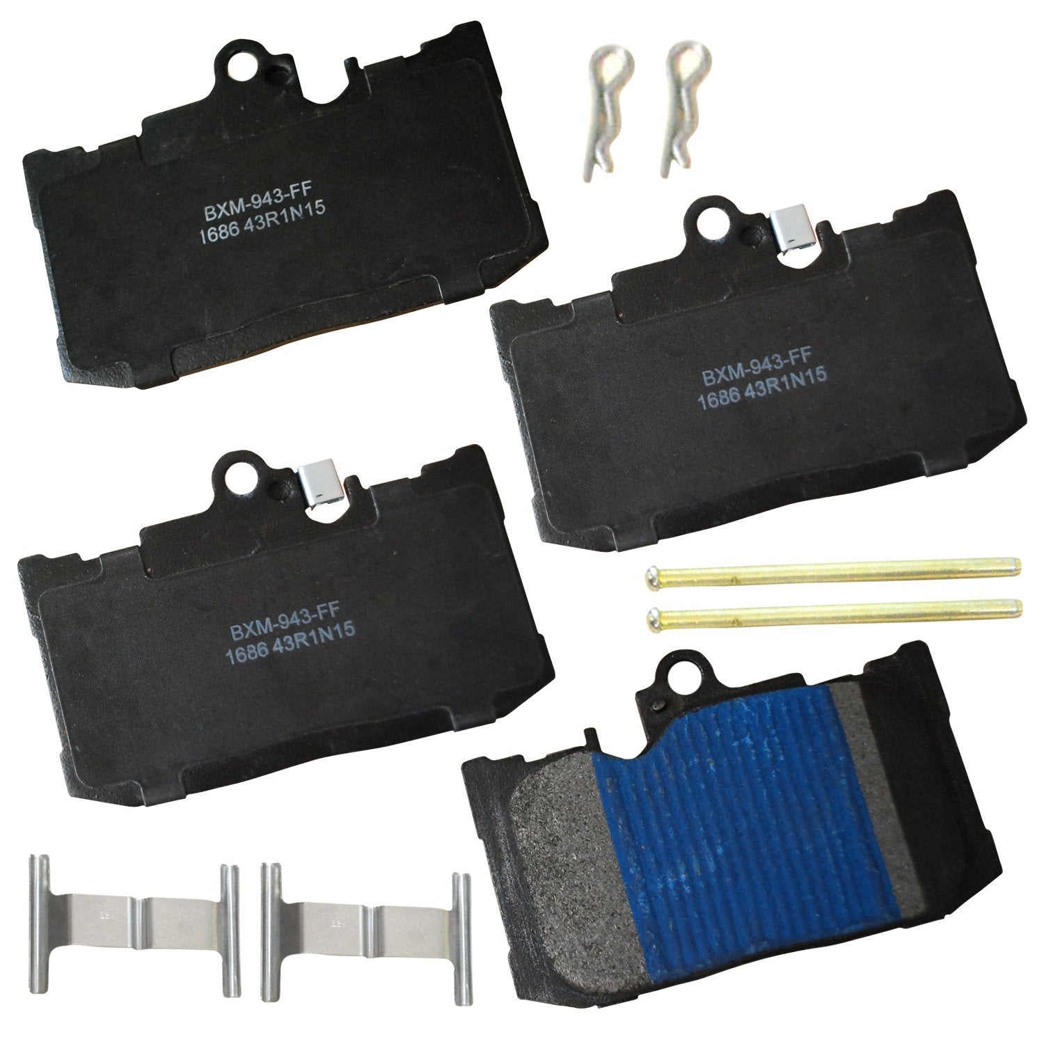 Bendix Premium Sbm1686 Semi-Metallic Front Brake Pads For Select Models Lexus Gs200T, Gs300, Gs350, Gs450H, Is500, Rc200T, Rc300