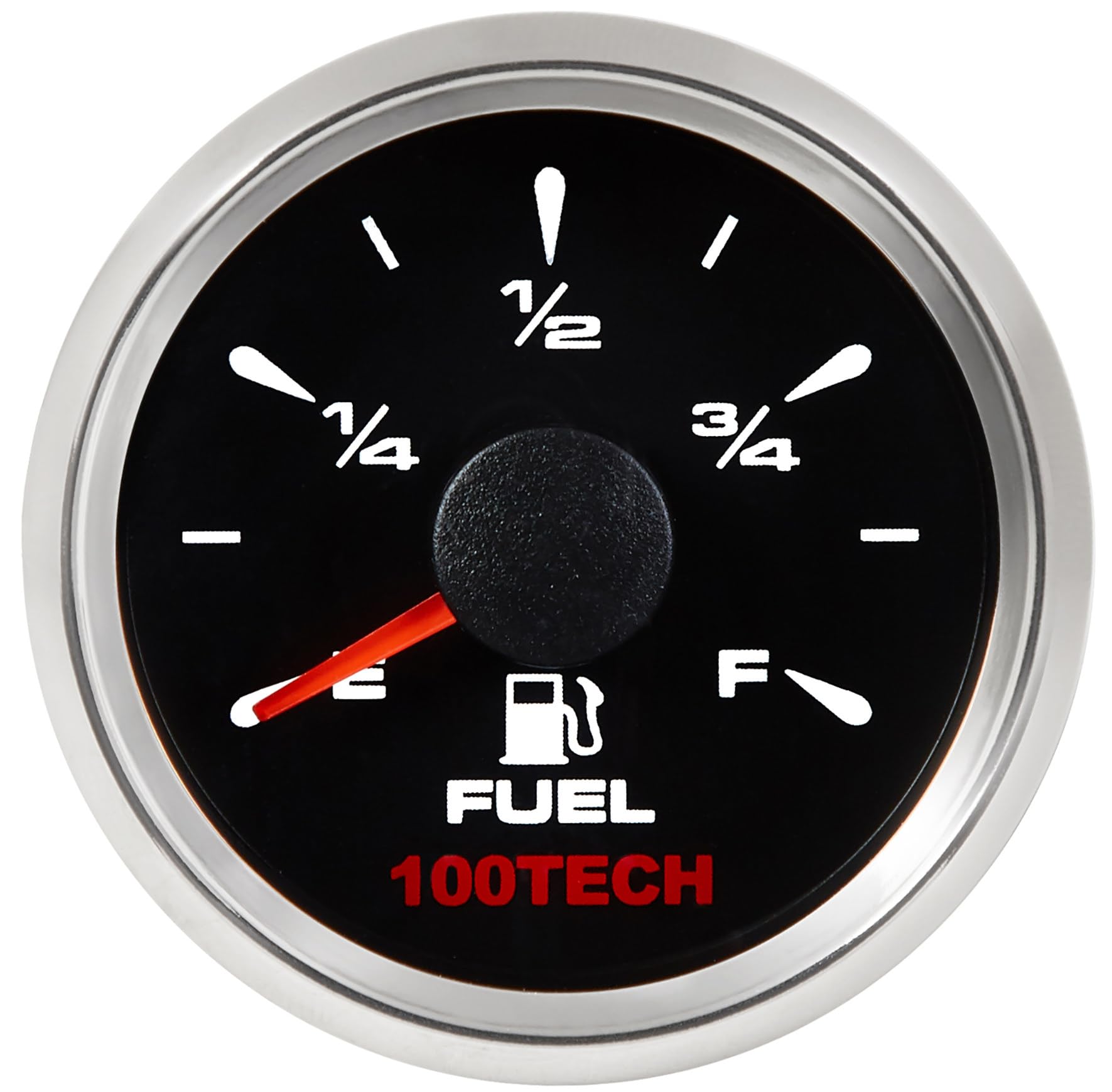 100Tech 0-90 ohm Fuel Level Gauge 2 1/16 Boat Marine Gauge Aftermarket Fuel Level Gauge Marine Automotive Replacement Gauge Moto