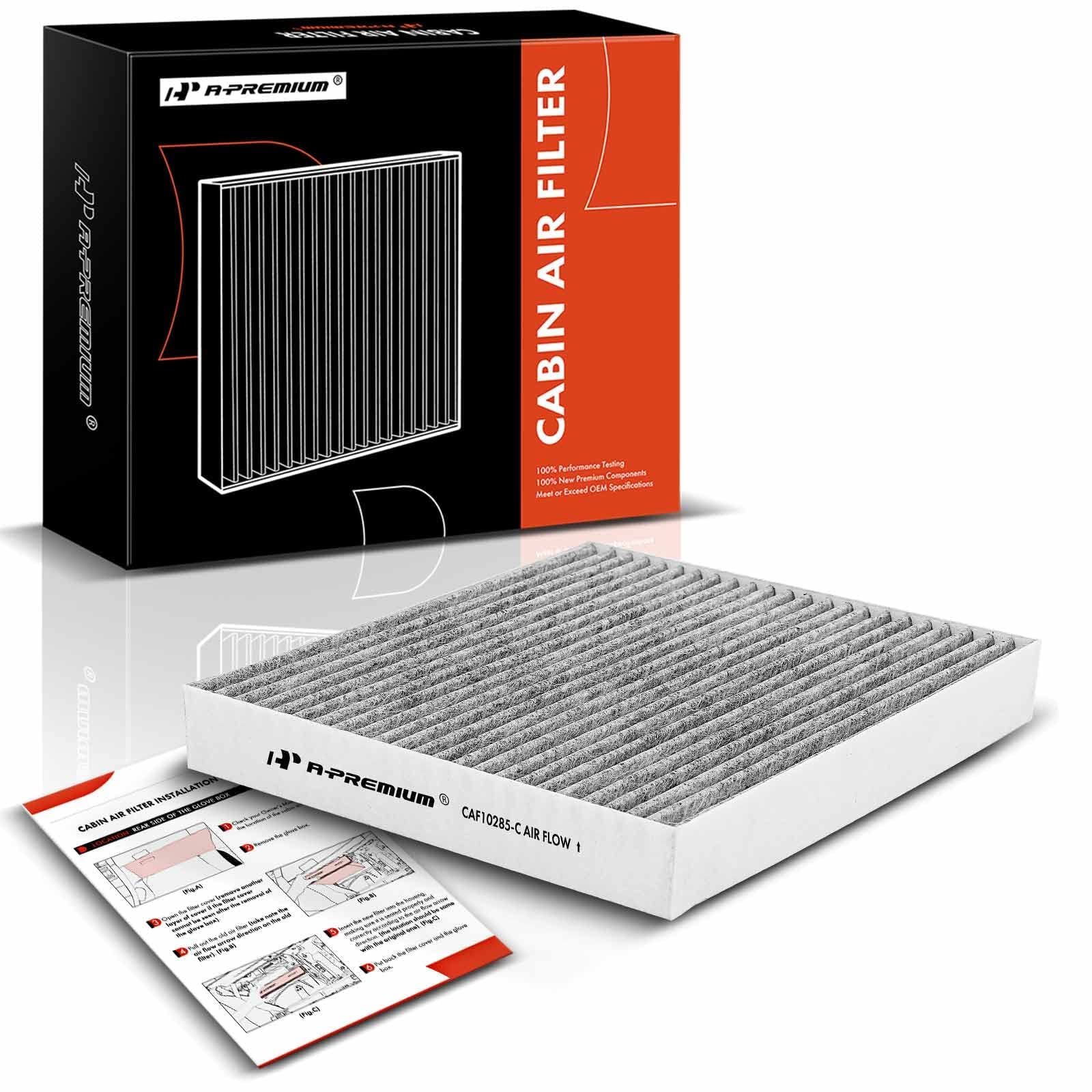 A-Premium Cabin Air Filter W/Activated Carbon Compatible With Toyota, Lexus, Land Rover, Scion, Subaru, Pontiac, Jaguar - 4Runne
