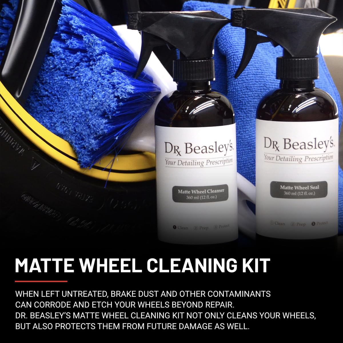 Dr. Beasley's Car Care Products Matte Wheel Cleaning Kit