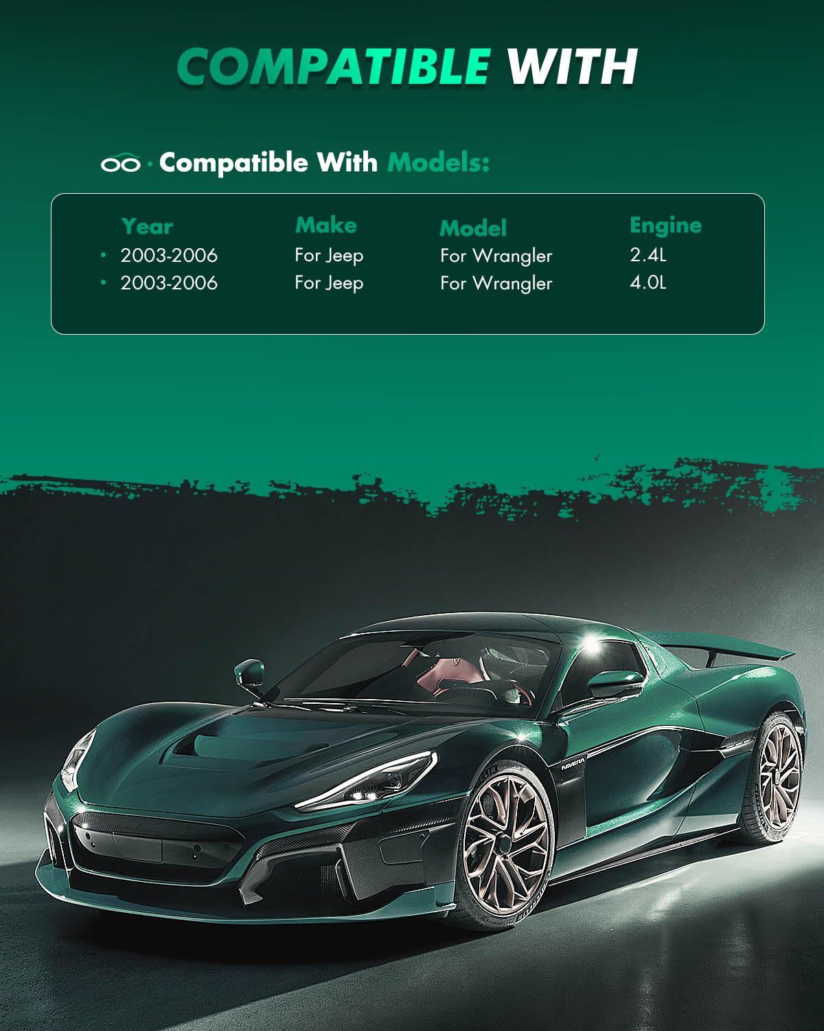 Scitoo D981 D477 Front Rear Brake Pads Sets Fit For Jeep Wrangler 2003 2004 2005 2006