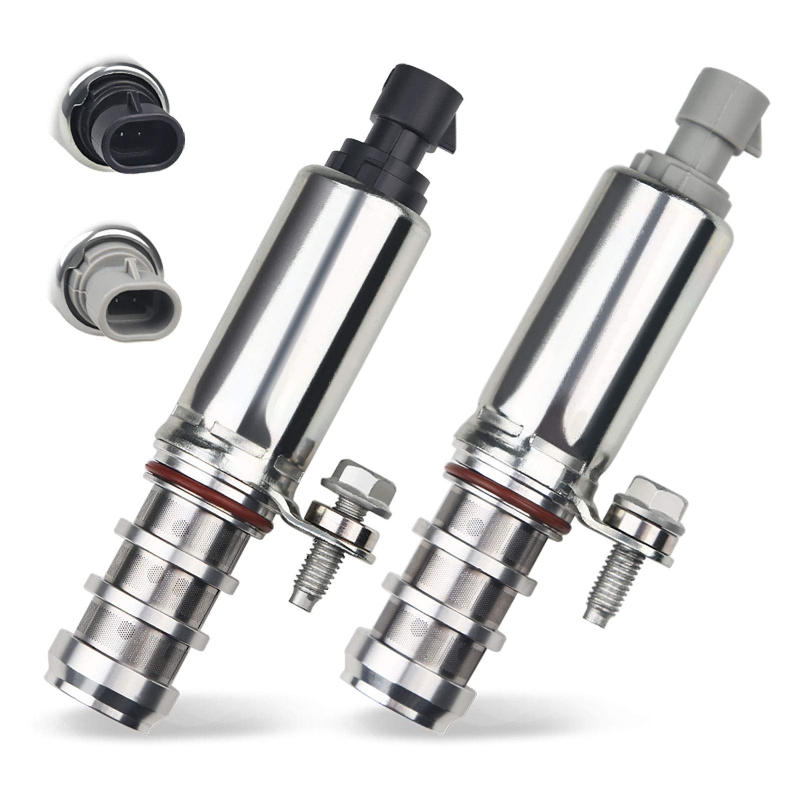 Wmphe Vvt Solenoid Intake & Exhaust Camshaft Position Actuator Solenoid Valve Kit Compatible With Chevy Hhr Malibu Cobalt Gmc Buick Pontiac Saab Saturn 2.0L 2.2L 2.4L Replacement For 12655421 12655420