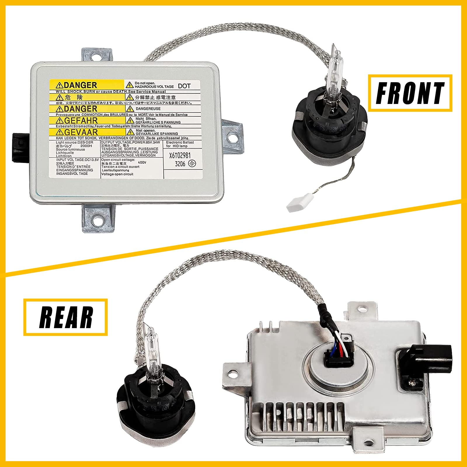 Boine Xenon Hid Headlight Ballast With Igniter, D2S Bulb Assembly Module Compatible With 2002-2005 Acura Tl/Tsx/Tl Type-S, 04-06