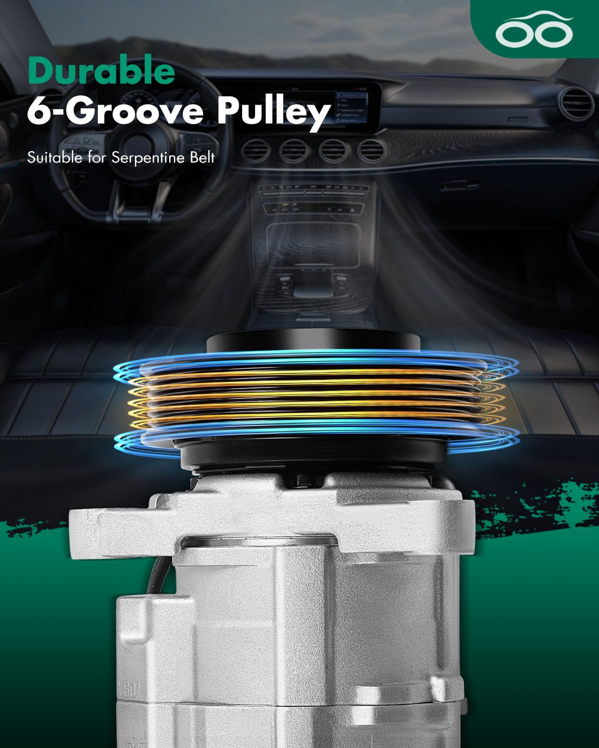 Scitoo Ac Compressor With Clutch 2000-2007 For Chrysler Town & Country For Voyager For Dodge Caravan For Grand Caravan For Plymo