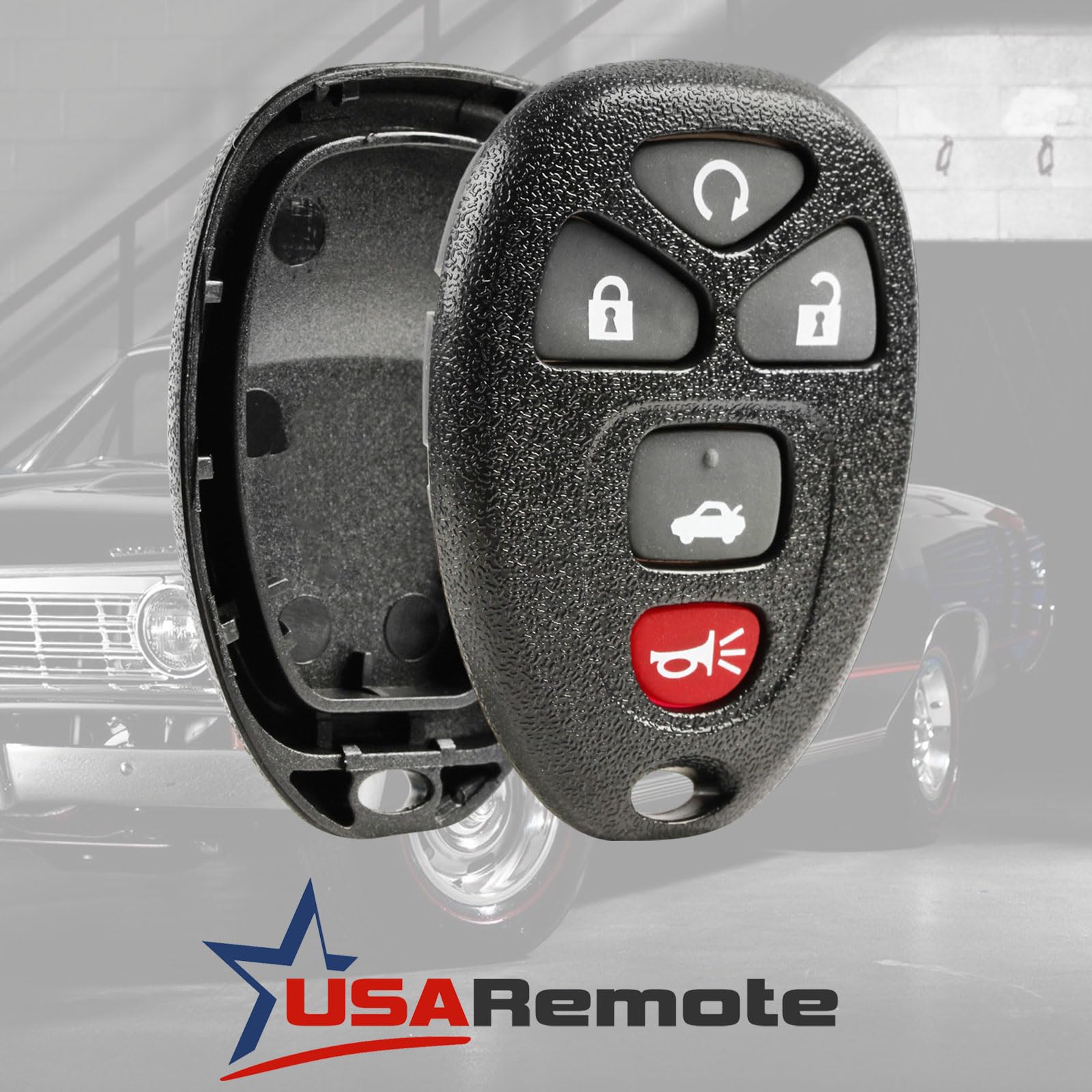 Fits Part # 22733524 Shell Case & Pad Key Fob Keyless Entry Remote (No Electronics)