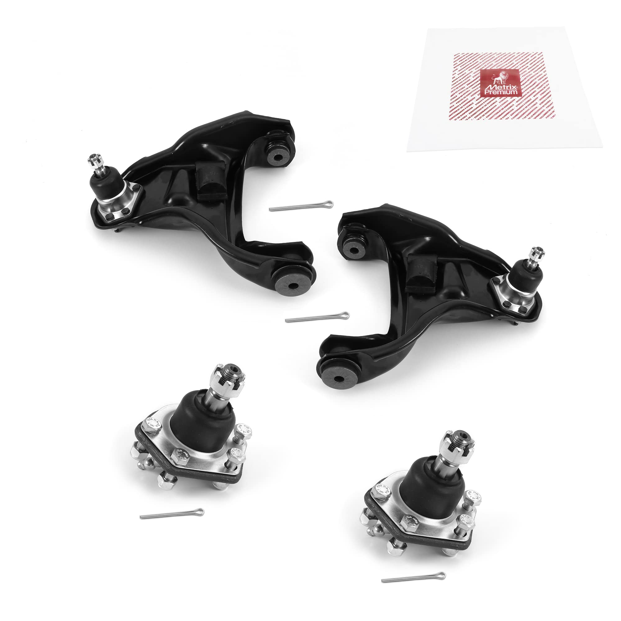 Metrix Premium Chassis Parts - 4 Pc Front L/R Upper Control Arm & Front Lower L/R Ball Joint Kit Fits 95-05 Chevrolet Blazer 4Wd