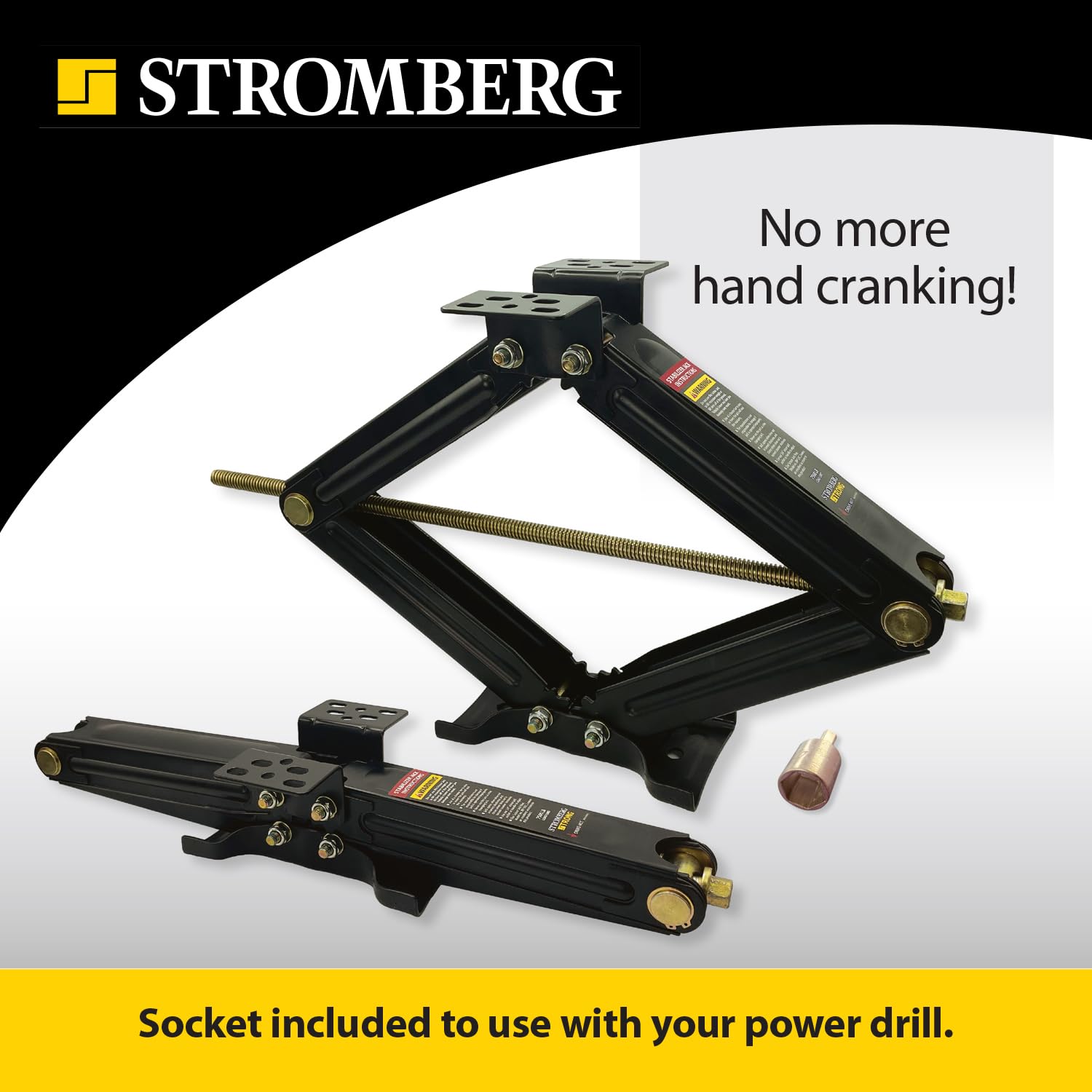 Stromberg Carlson Jsc-30-Ind One Scissor Jack - 30'' Sturdy Rv & Trailer Stabilizer Jack, Camping & 5Th Wheel Leveling Accessori