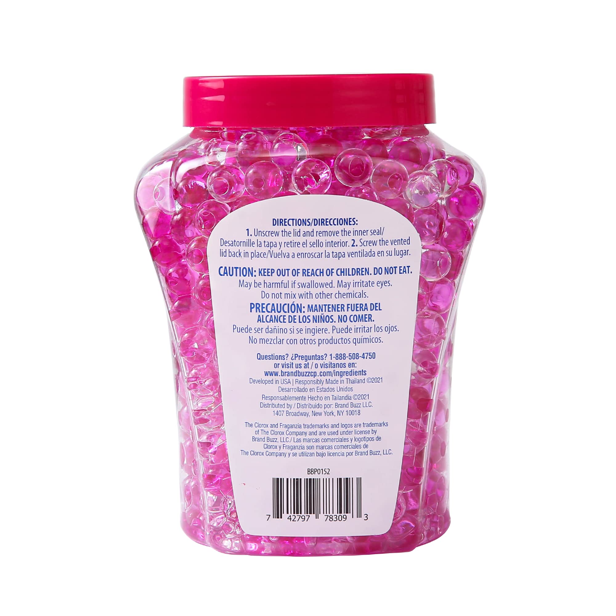 Clorox Fraganzia Crystal Beads Air Freshener Value Pack Long-Lasting Beads Gel Air Freshener in Spring Scent for Home, Bathroom,