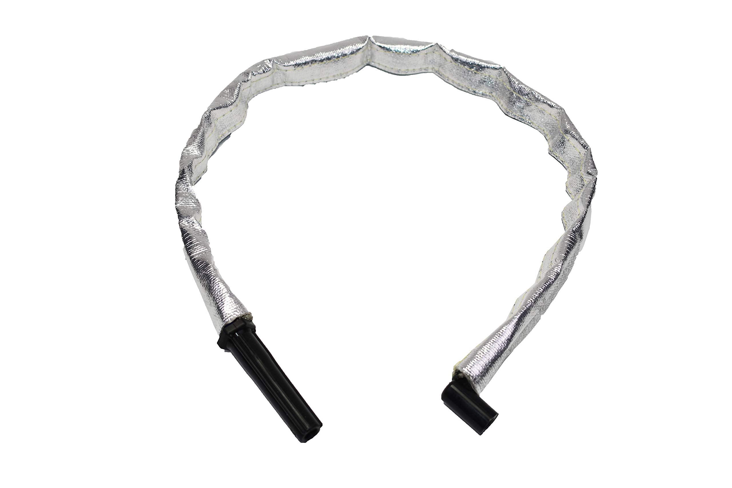 A-Team Performance - 010455 Heat Shroud Aluminized Sleeving - For Ultimate Heat Shield Protection Barrier Cover - With Hook And