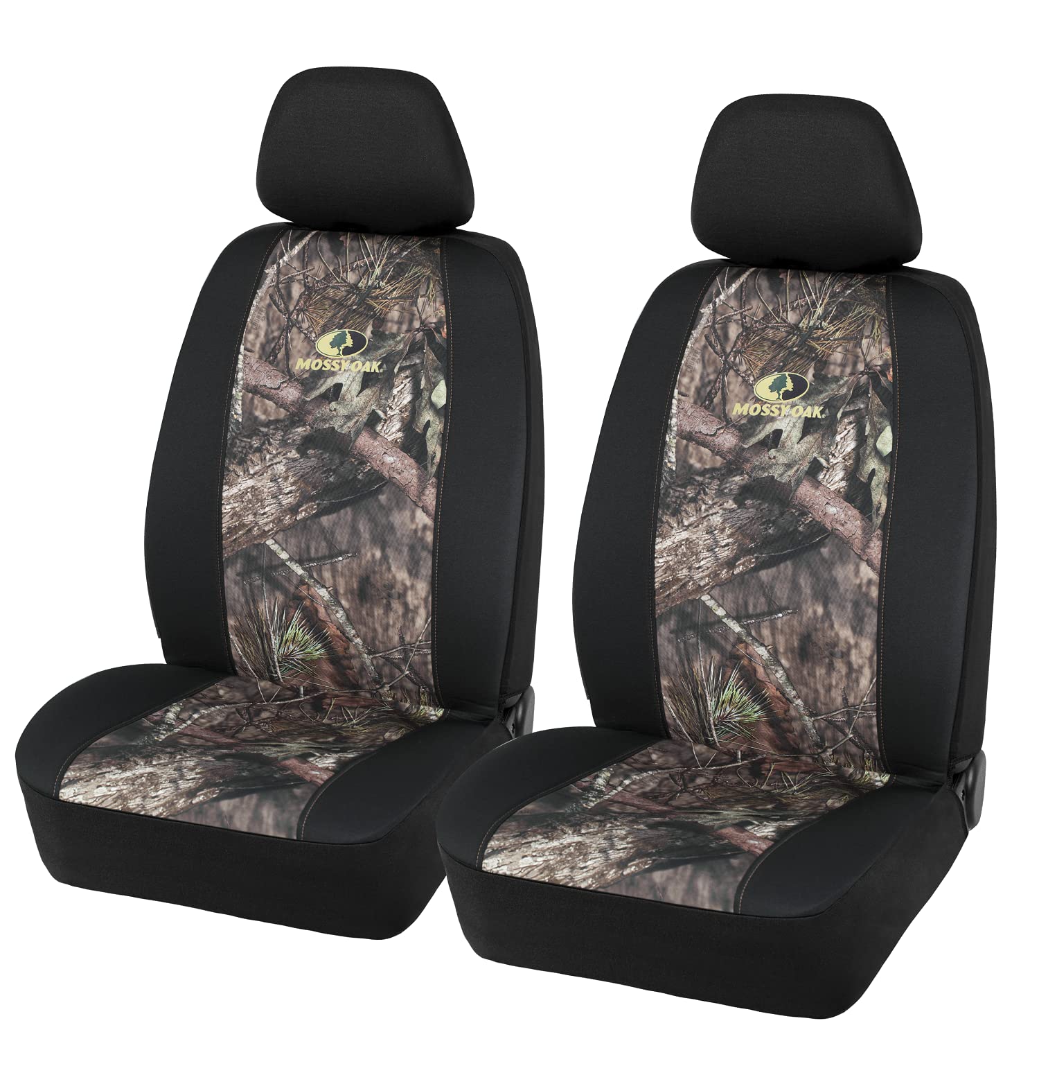 Mossy Oak Camo Seat Covers Low Back - Made With Waterproof Oxford And Cotton Twill, Airbag Compatible, Universial Fit Most Bucke