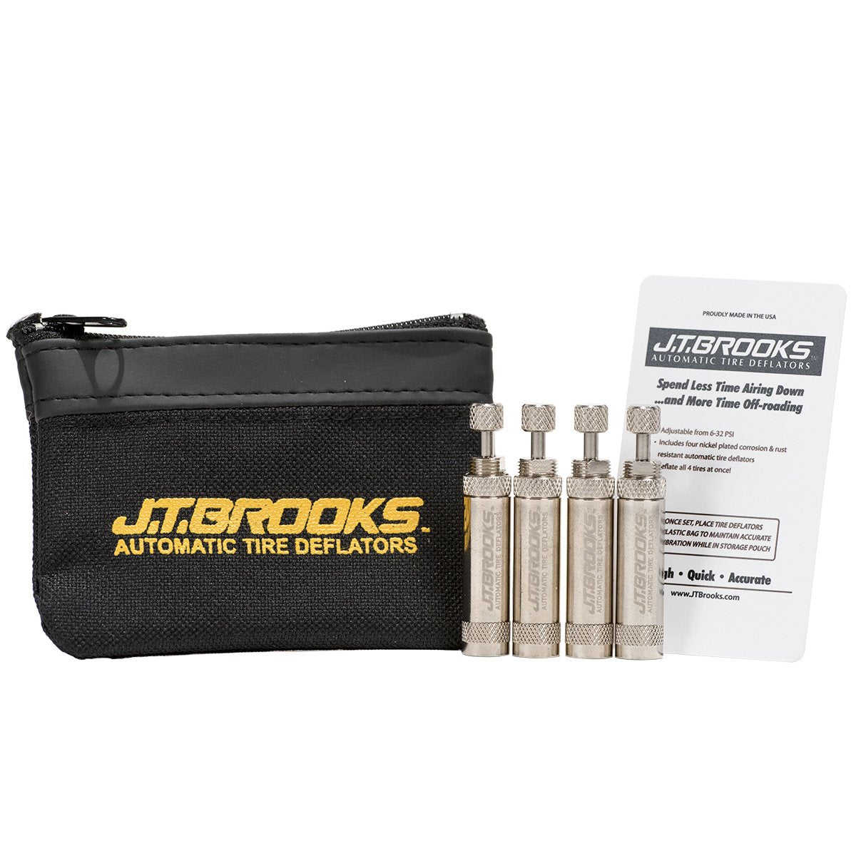 J.T. Brooks Automatic Tire Deflators, Set Of 4 (Atd4)