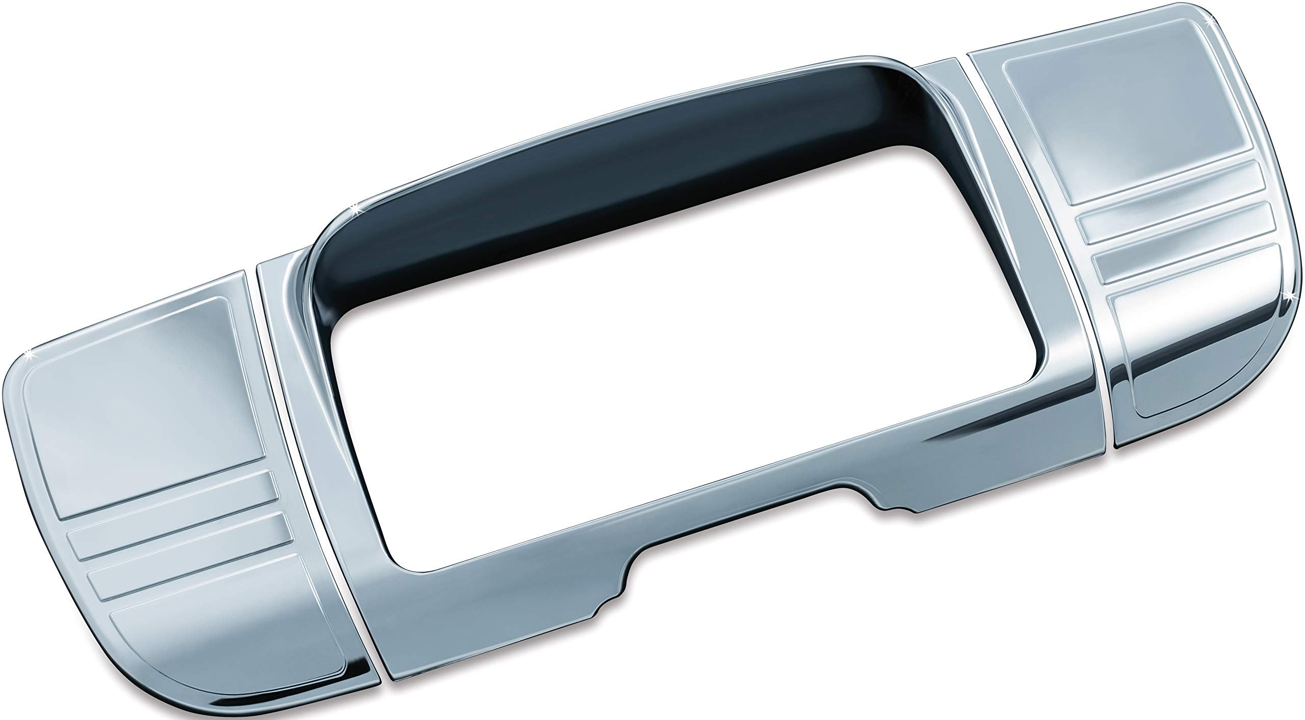 Kuryakyn 7240 Motorcycle Accent Accessory: Deluxe Tri-Line Stereo Trim Kit for 2014-19 Harley-Davidson Touring & Tri Glide Motor