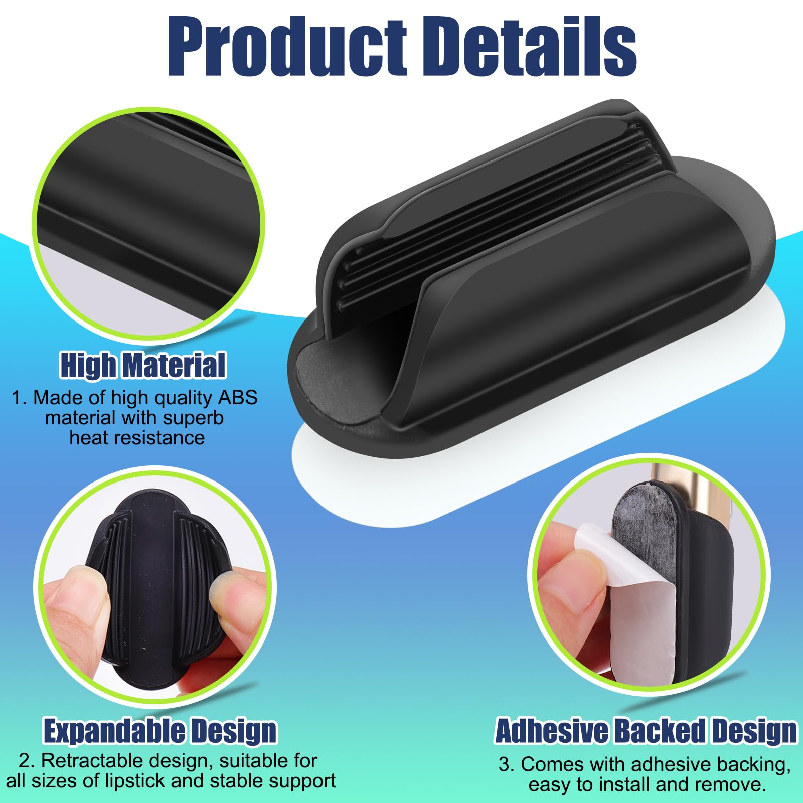 Vodolo Car Lip Balm Holder No Melt,2Pcs Silicone Holder For Chapstick,Fun Aesthetic Car Accessories For Women Interior,Car Holde