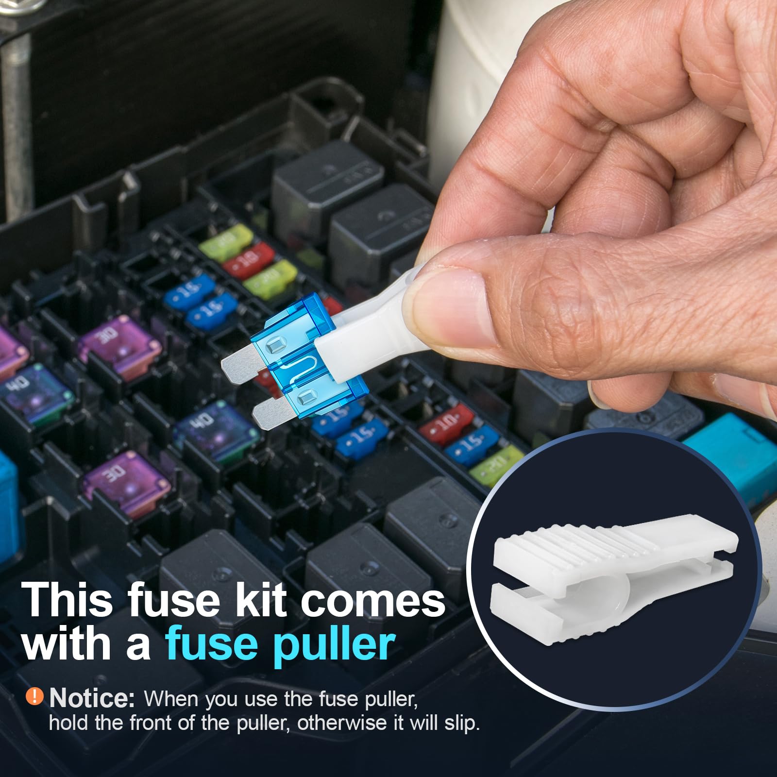 Jorest 180Pcs Fuse Kit,60 Mini Car Fuses Assortment + 60 Standard Blade Automotive Fuses + 60 Micro Fuses Auto + 1 Puller -11 Sp