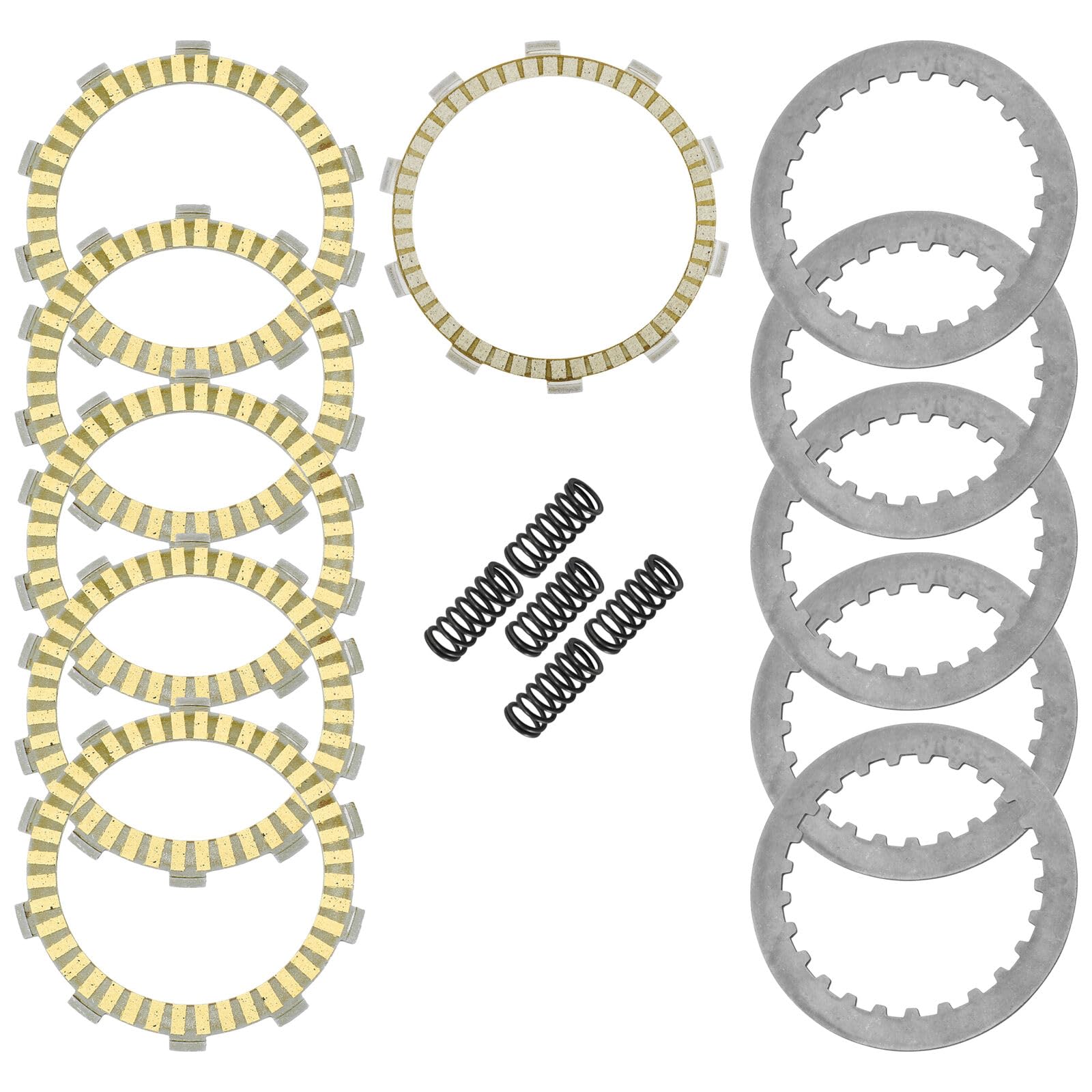 Caltric Clutch Friction Steel Plates and Springs Kit Compatible with Honda CRF250F 2019-2023