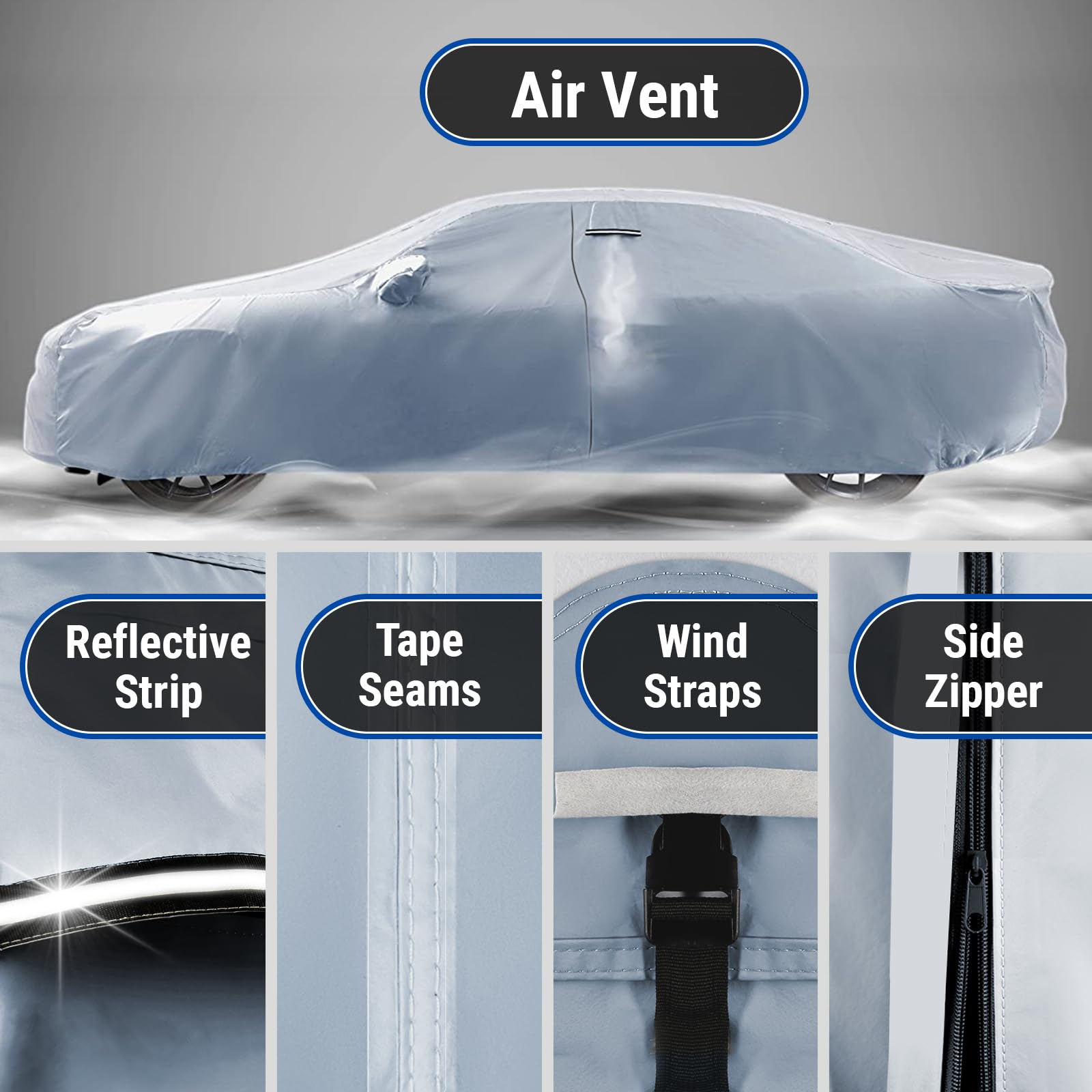 iCarCover Custom Car Cover Compatible with Camaro 1982-1992, Waterproof All-Weather Rain Snow UV Sun Protector Full Exterior Ind