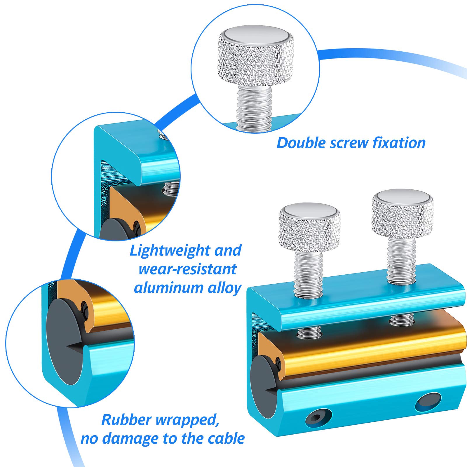 2 Pieces Vehicle Cable Lubricator Alloy Cable Lubricator Clutch Throttle Cable Lubricator Dual Oiler Cable Lube Tool for Motorcy