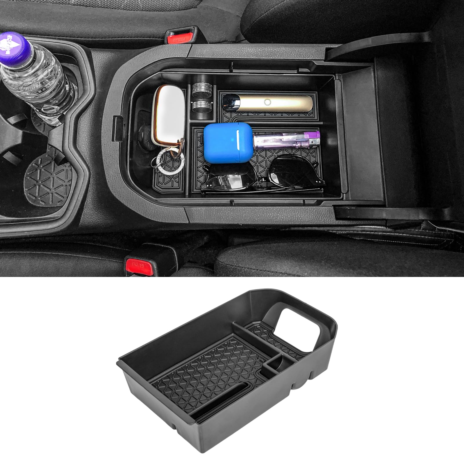 Neepiar Center Console Organizer Tray Compatible With Toyota Rav4 2025 2024 2023 2022 2021 2020 2019 Armrest Storage Box Insert