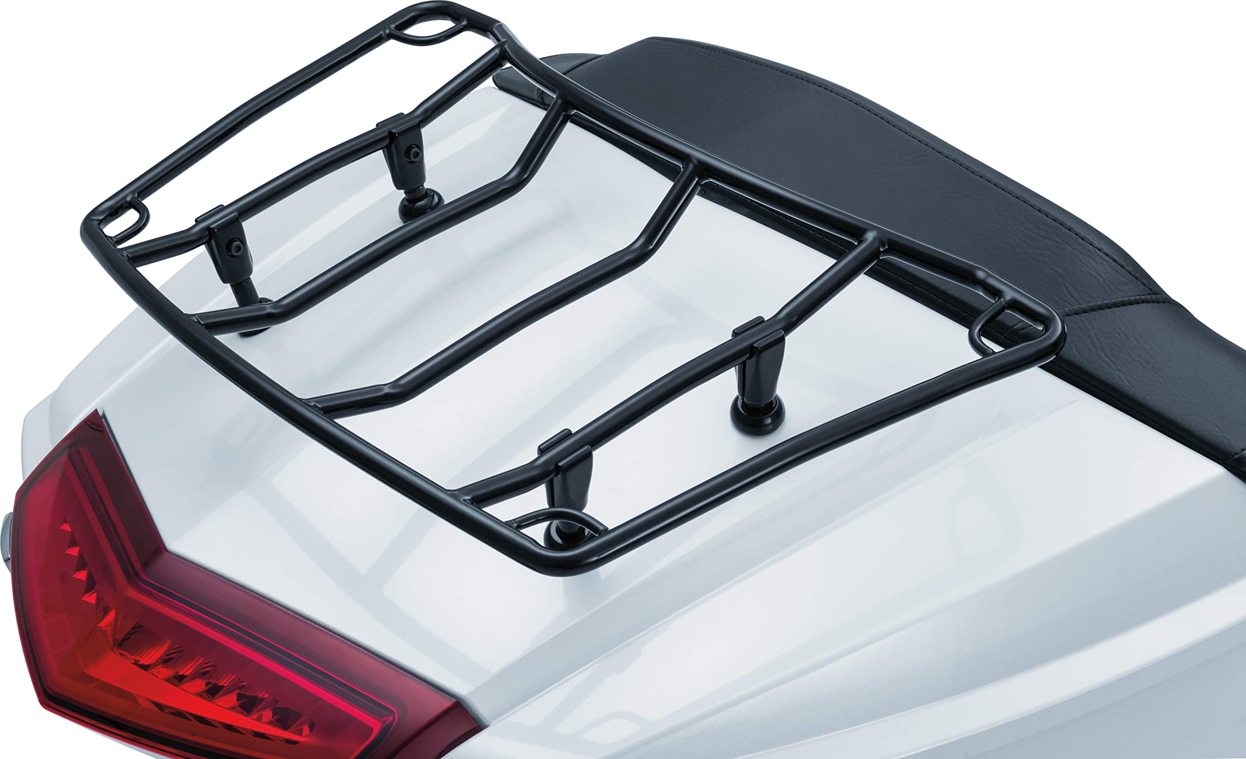 Kuryakyn 7149 Motorcycle Accessory: Multi-Rack Adjustable Trunk Luggage/Storage Rack with Corner Loops, Universal Fit for Tour T