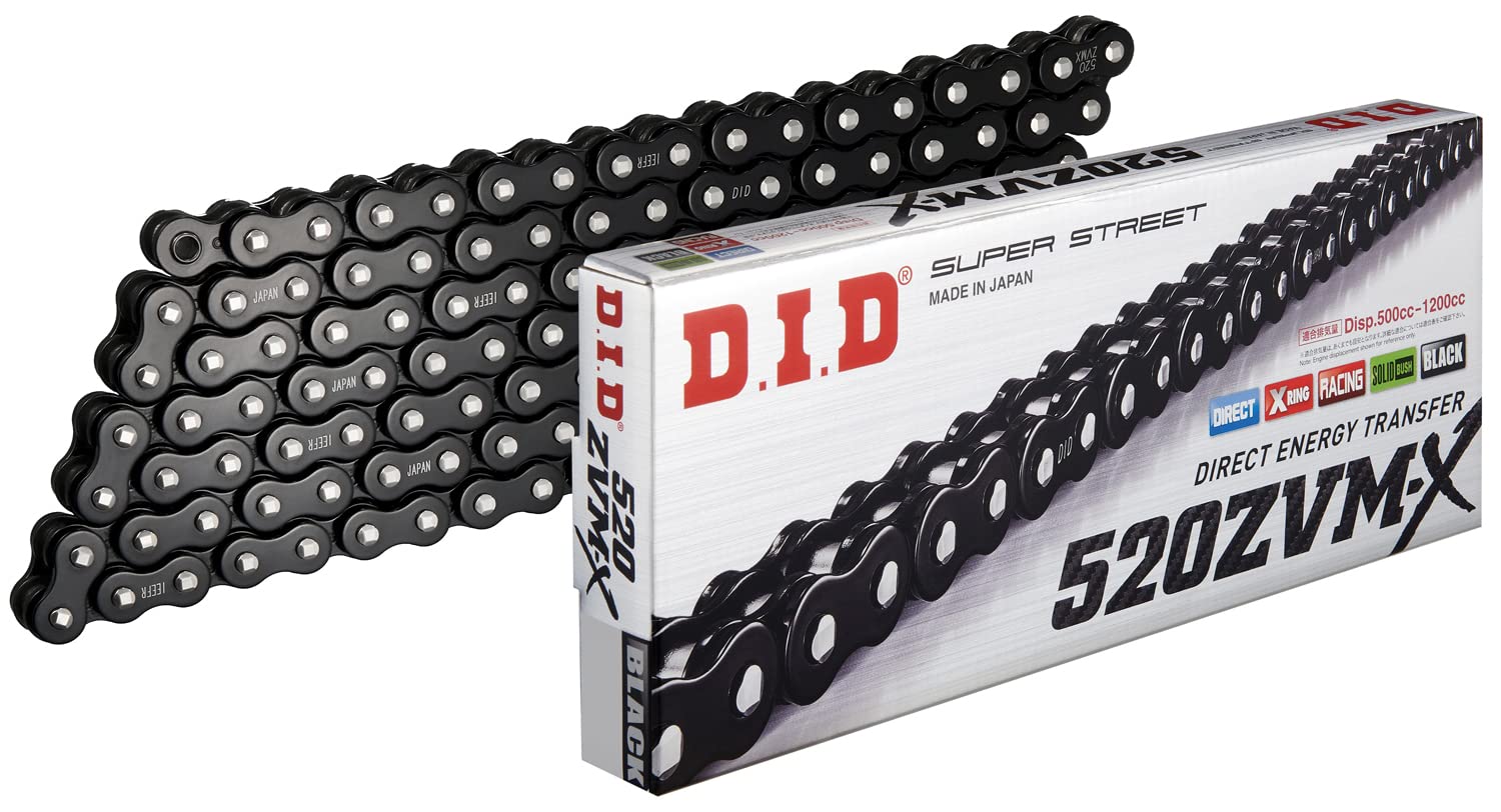 Did (520Zvmxb120Z) Black 120 Link High Performance Xvm-X Series X-Ring Chain With Connecting Link