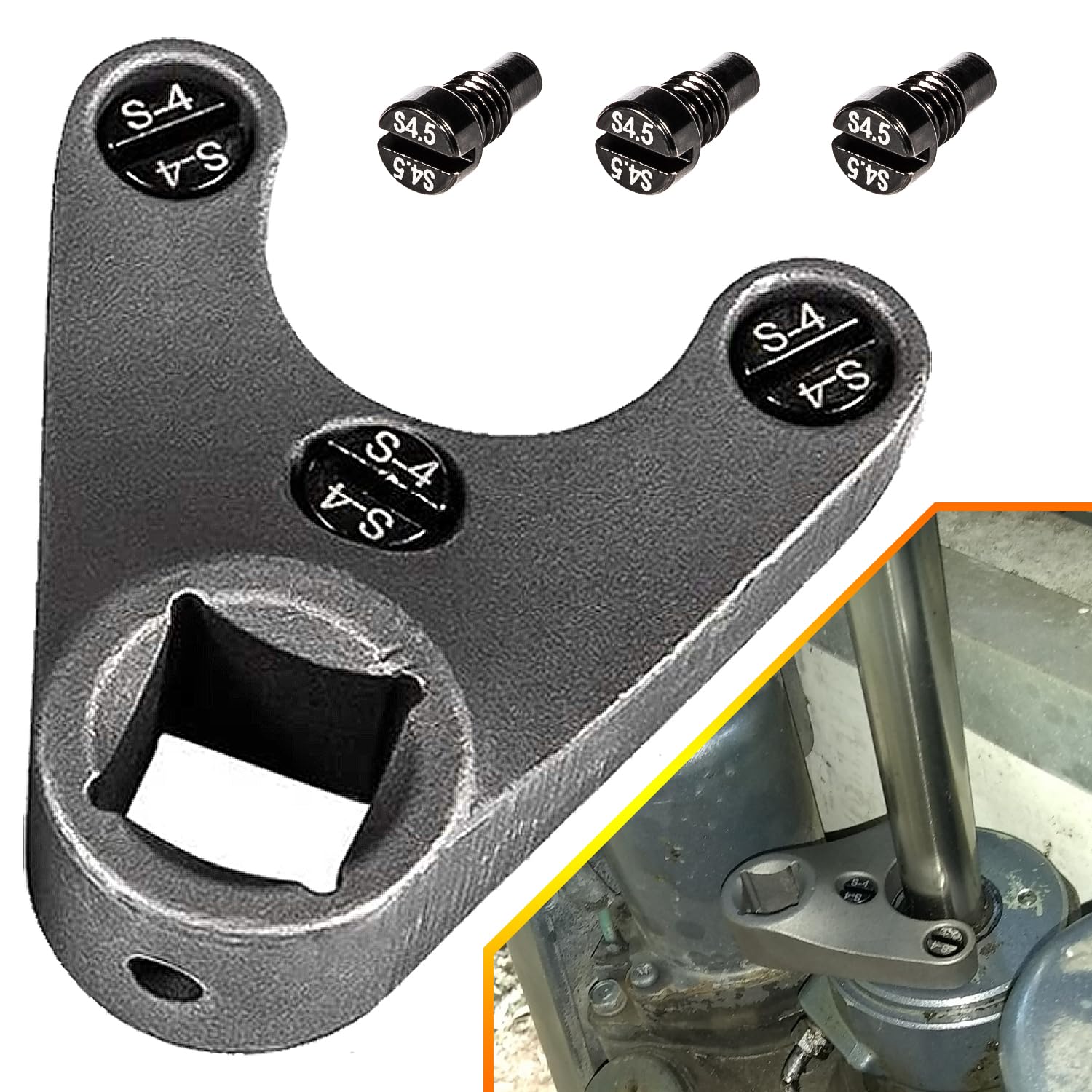 Outboard Trim/Tilt Pin Wrench MT0004-38mm x 4mm Fit for Seastar, for Four Stroke Yamaha V6 Remove Hydraulic Cylinders Trim/Tilt 