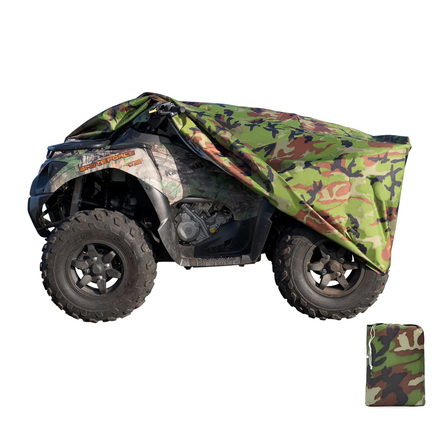 Xyzctem Waterproof Atv Cover, Heavy Duty Meterial Protects 4 Wheeler From Snow Rain Or Sun, Large Size Universal Fits Up To 88 I