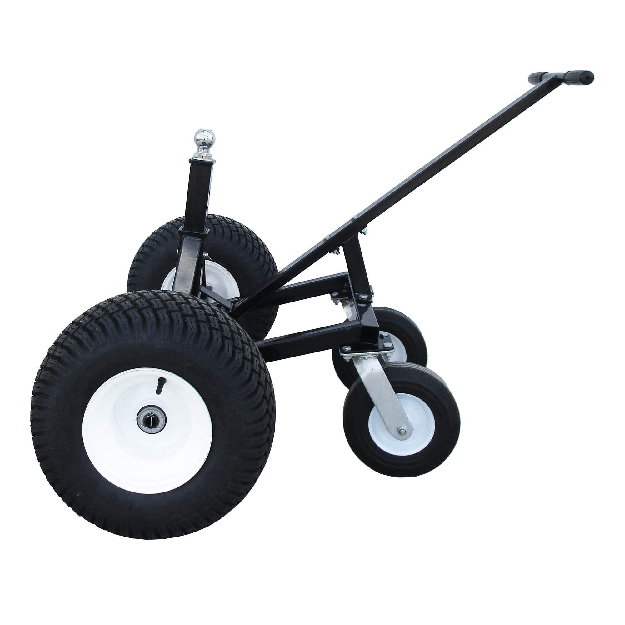 Tow Tuff Adjustable Heavy Duty Durable Steel Trailer Dolly 1500 Pound Load Capacity with Flat Free Tires for Boats, Utility, Car