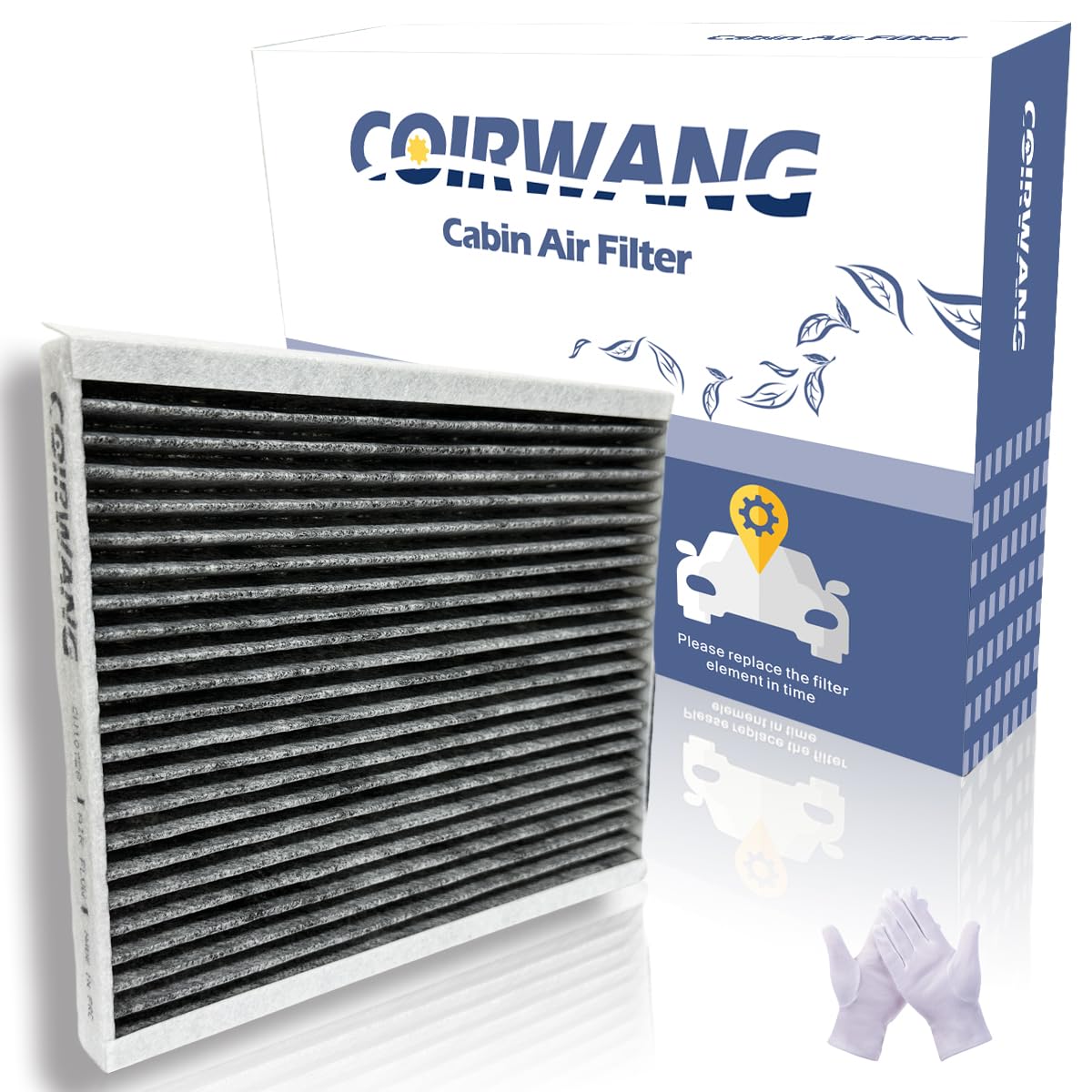 COIRWANG CF10728 Cabin Air Filter with Activated Carbon, Compatible with Hyundai Accent 2008-2011/Elantra 2007-2016 & 2013-17 El