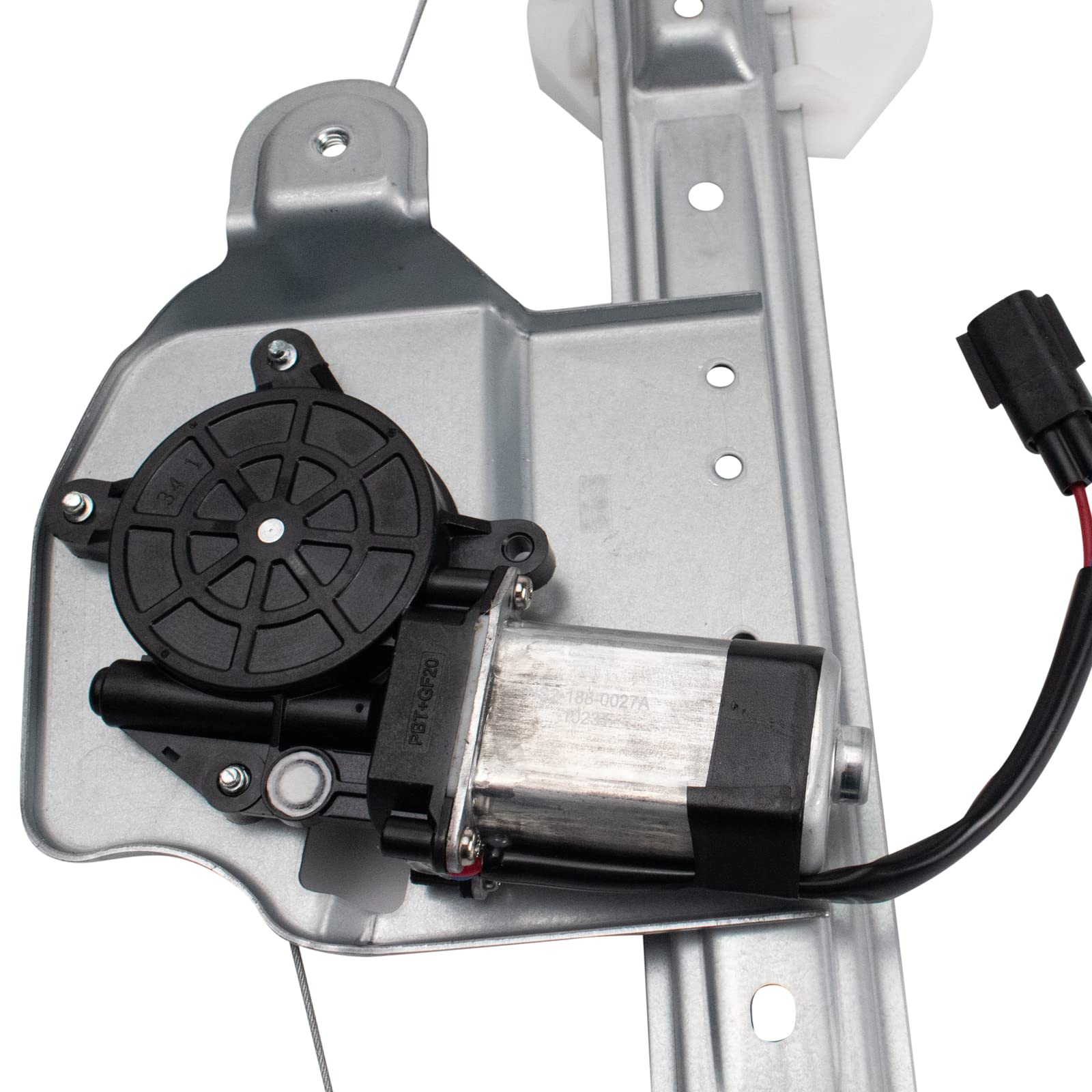 Trq Rear Left Power Window Regulator & Motor Assembly Drivers Side Compatible With 2004-2008 Chrysler Pacifica