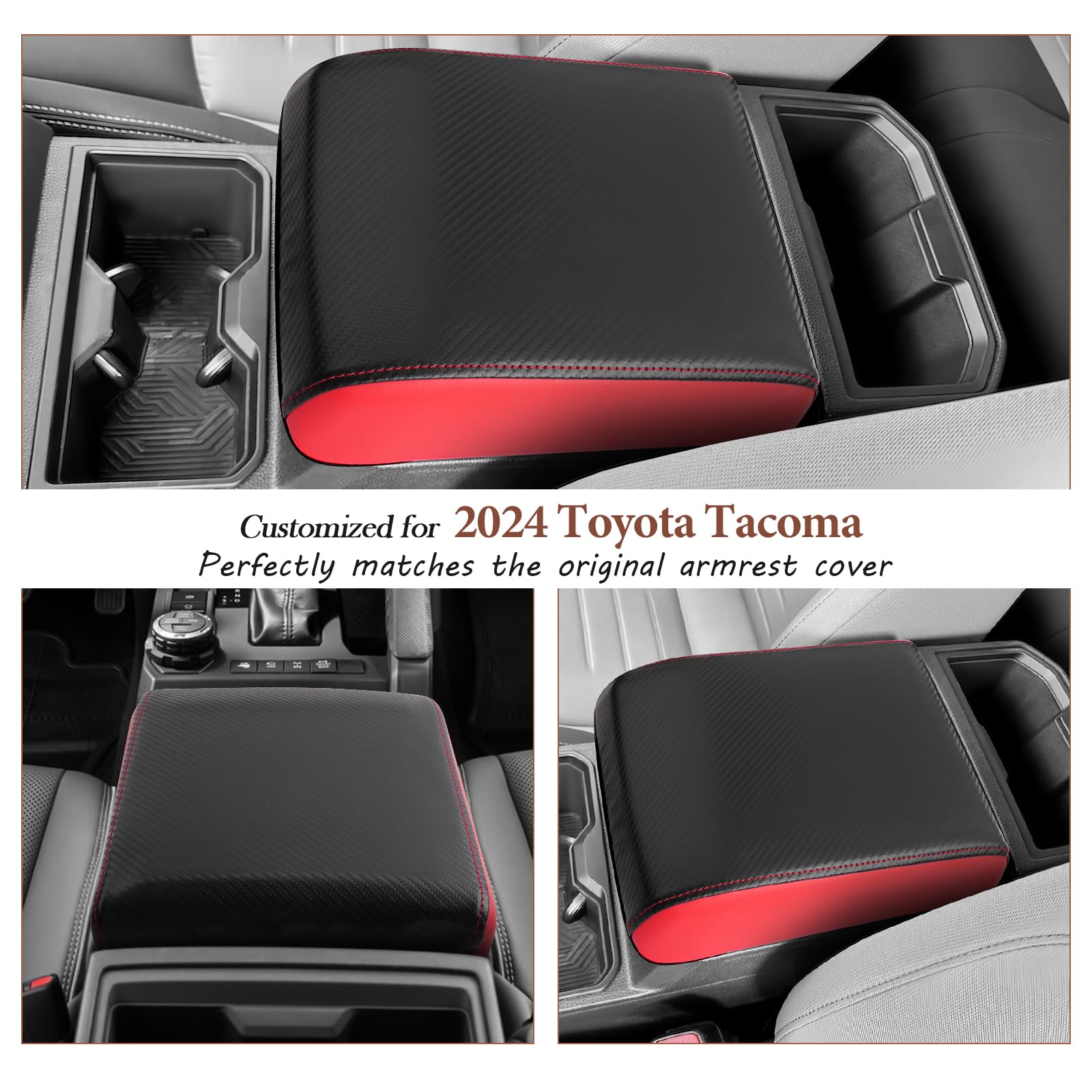 Sktu For 2024 2025 Toyota Tacoma Center Console Cover 2024 2025 Tacoma Armrest Cover 2024 2025 Tacoma Center Console Pad Toyota