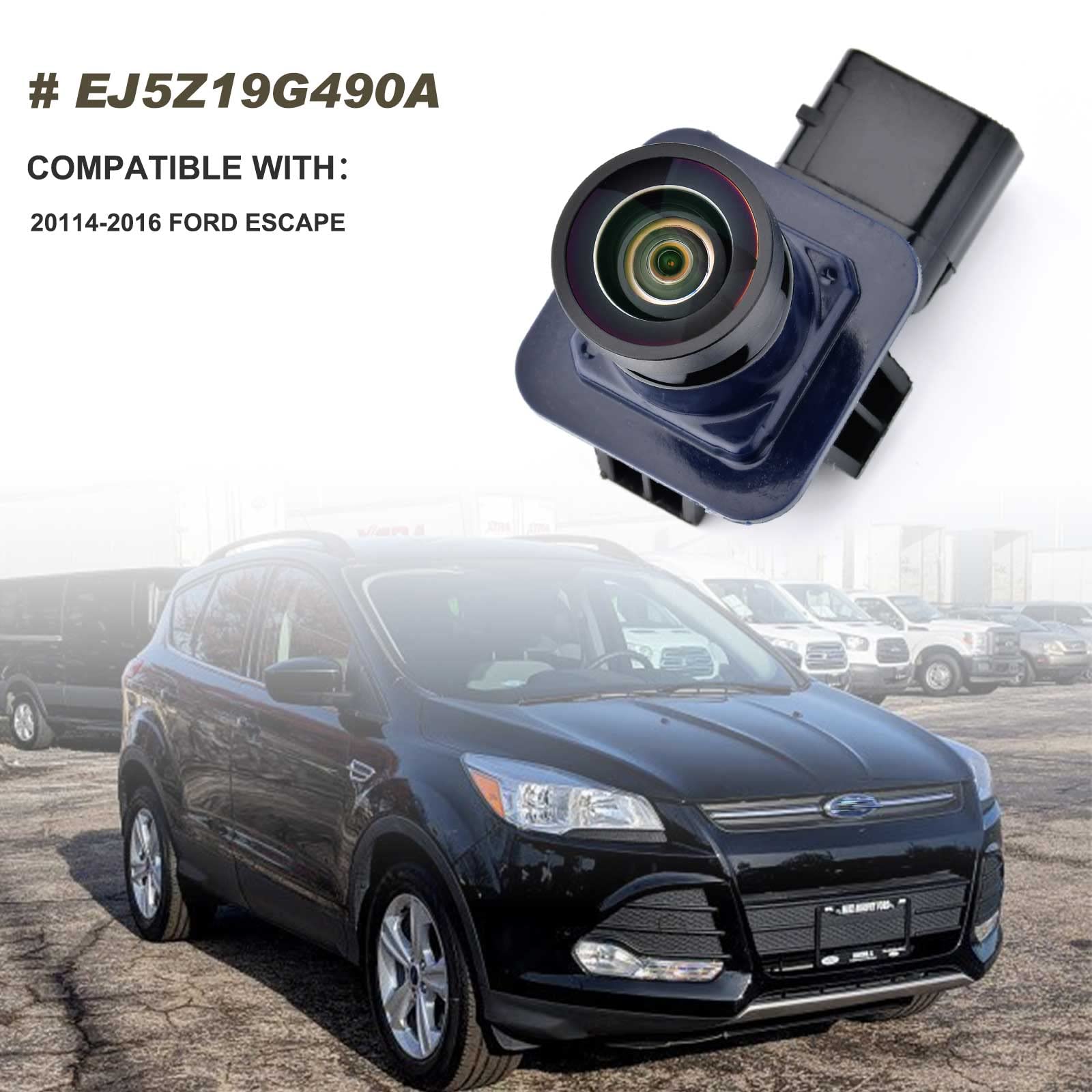 Rear View Backup Camera Compatible With Ford Escape 2014 2015 2016 Parking Assist Camera Replace# Gj5T19G490Ad Gj5T-19G490-Ab Ej