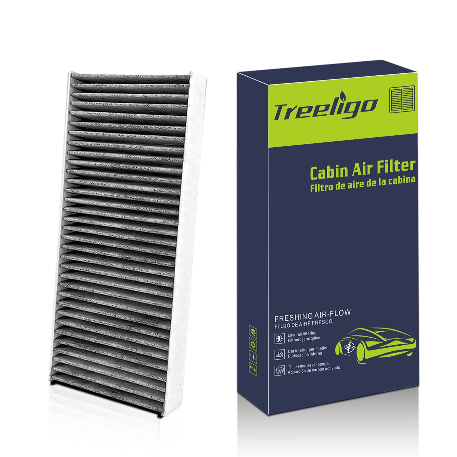 Treeligo Cf10553 (Only 1Pcs Please Buy 2Pcs) Cabin Air Filter Compatible With Frontier(2005-2021),Pathfinder (2005-2012),Xterra