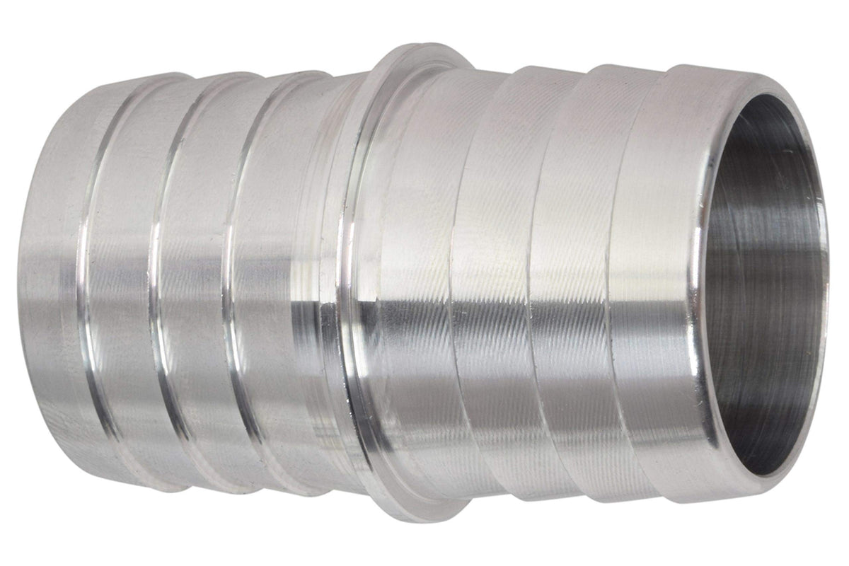 Ict Billet 1-1/4' To 1-1/4' Inch Hose Barb Splice Coupler Repair Fitting Adapter Connector Radiator Coolant Intercooler Heat Exchanger Fluid Designed & Manufactured In Usa Bare Aluminum An627-20A