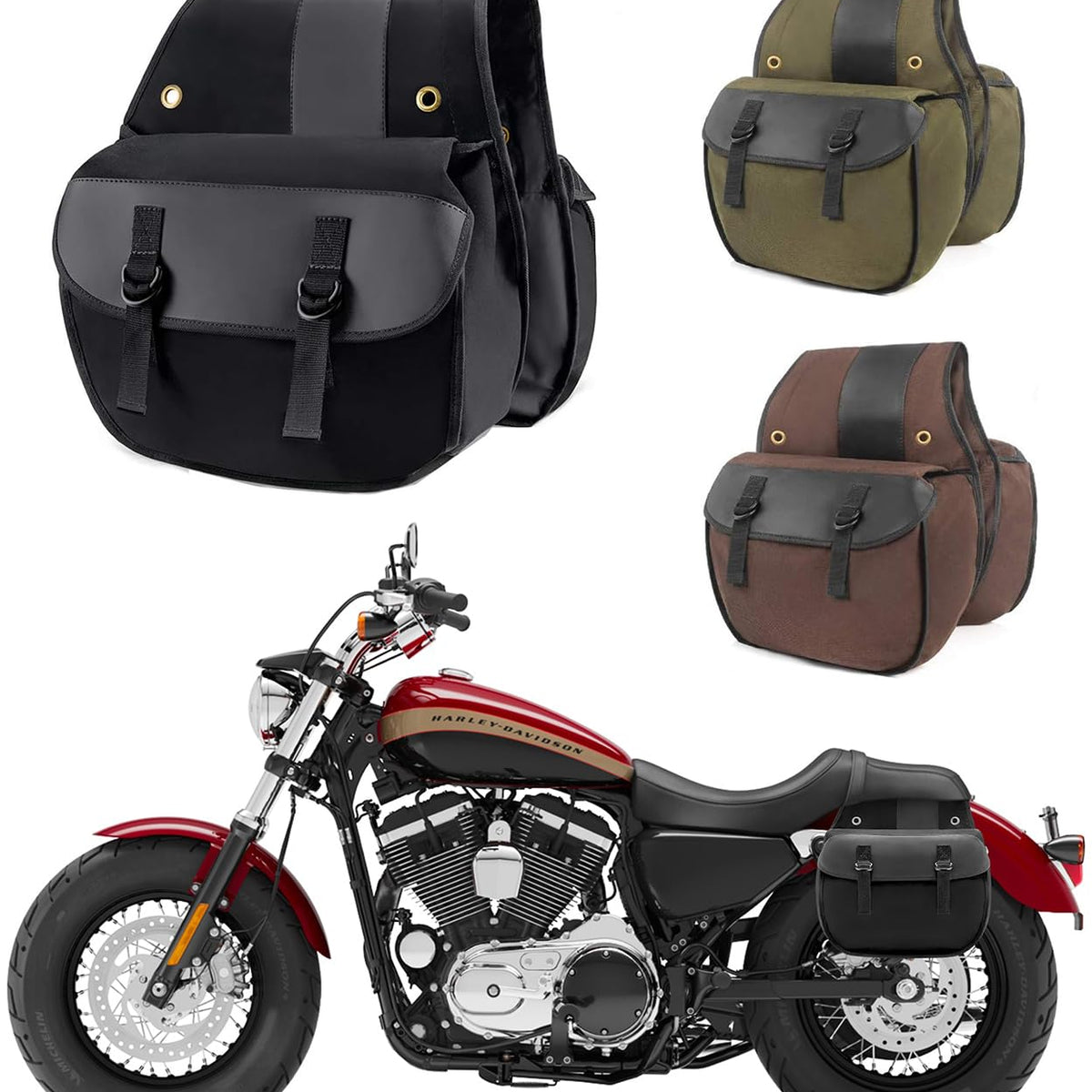 Nomad Usa Quick-Easy Universal Fit Throw Over Motorcycle Canvas Biker Cargo Sadd WBCARB07VGZ269G