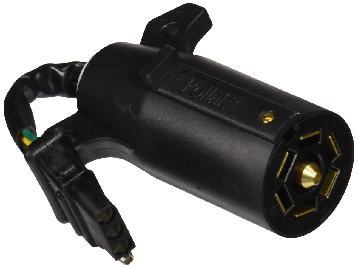 Pollak (12743Ev 7-Way To 4-Way Flat Adapter Plug