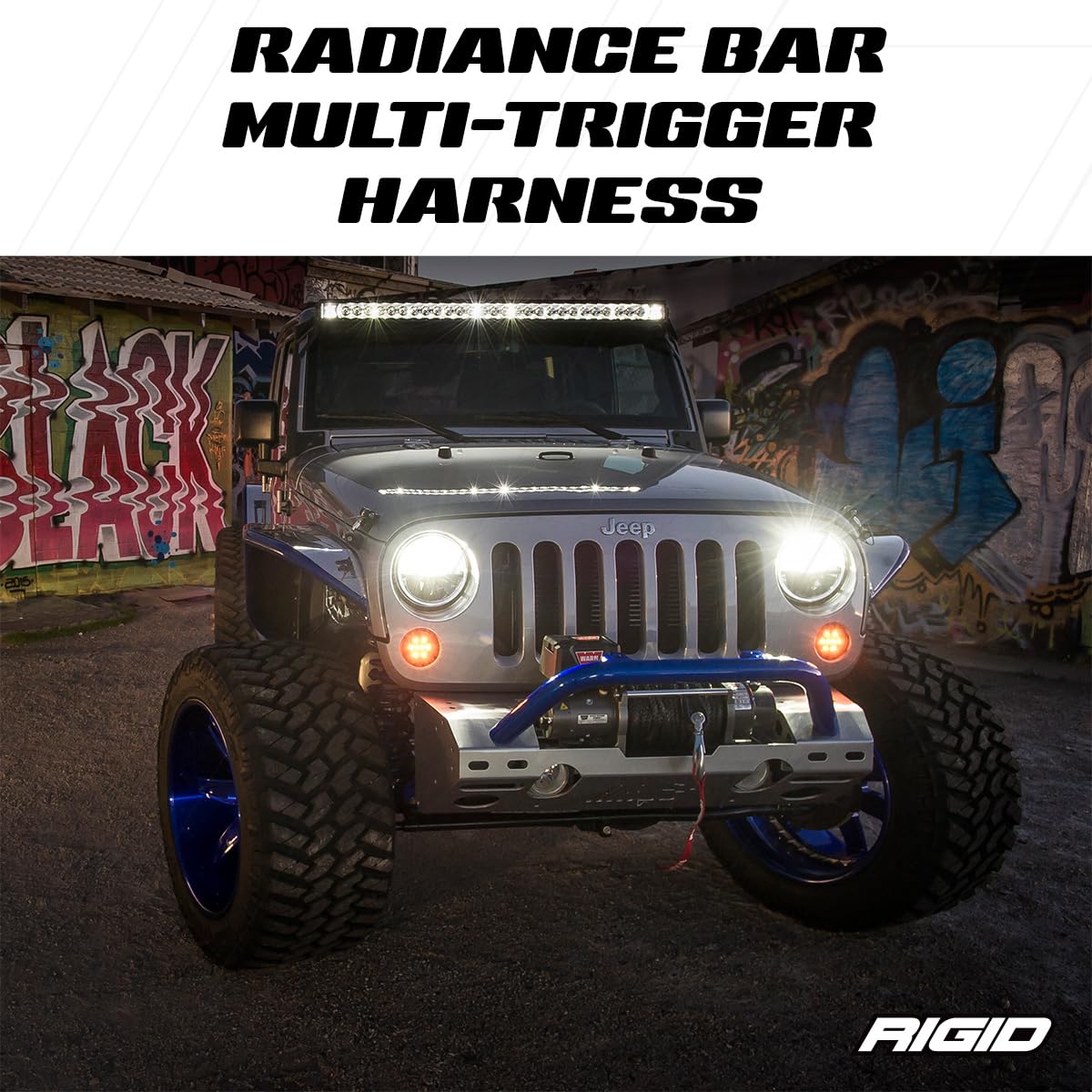 Rigid Industries - Radiance Multi-Trigger Harness (2 Switch Single Relay): Led Light Wiring Harness