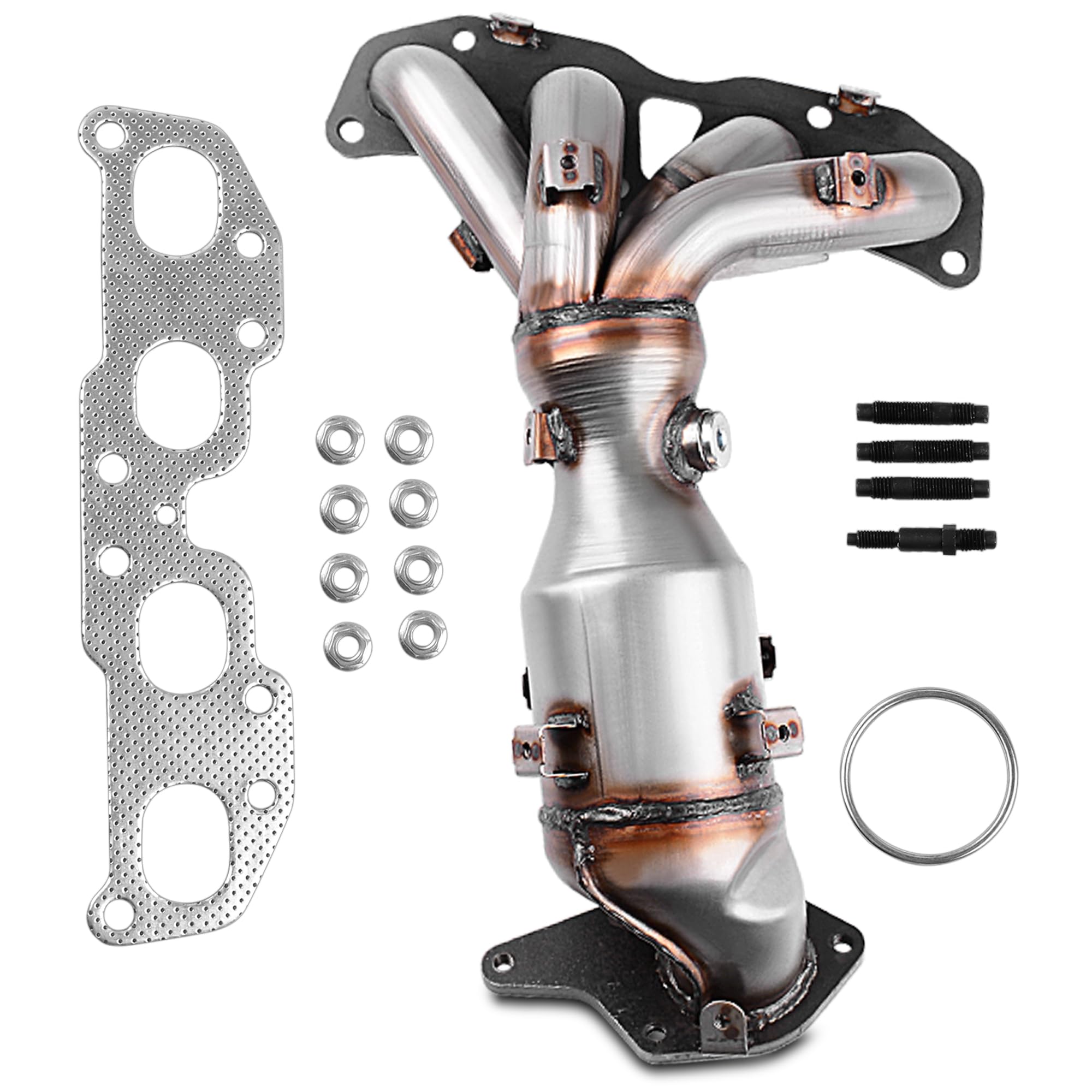 AUTOSAVER88 Catalytic Converter Exhaust Manifold w/Gasket Compatible with 2007 2008 2009 2010 2011 2012 2013 Altima 2.5L Stainle