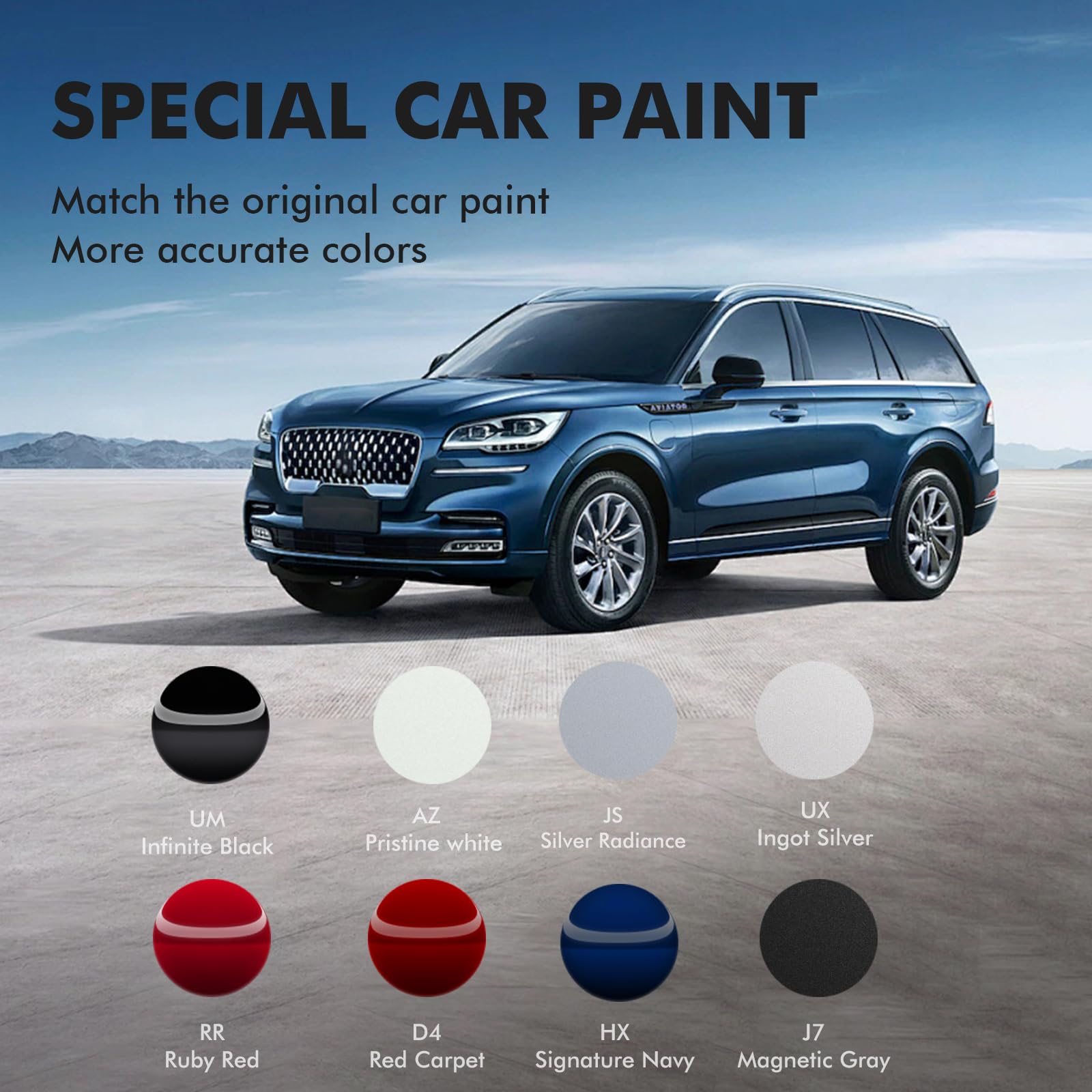 XTryfun HX Signature Navy Touch Up Paint Compatible with Lincoln, DIY Car Paint Scratch Repair, Quick & Easy Fix Automotive Scra