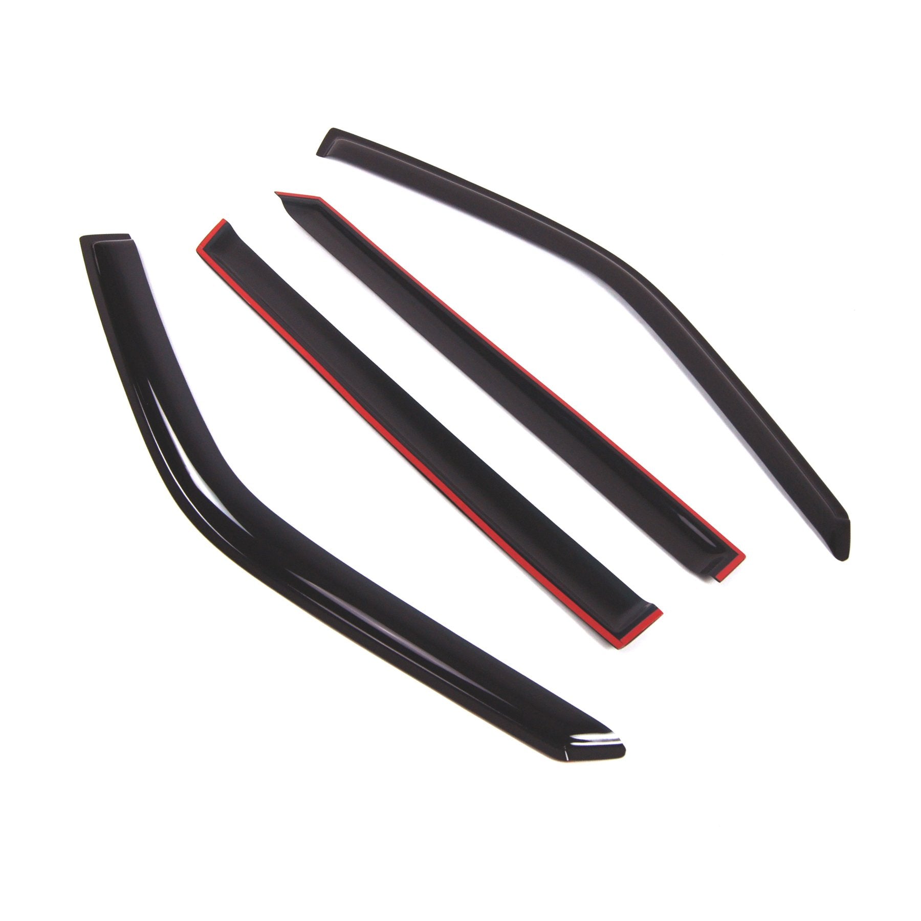 Tuningpros Outside Mount Window Vent Visors Rain Guards Compatible With Suzuki Xl-7 2001-2006 | Side Window Wind Deflectors Rain