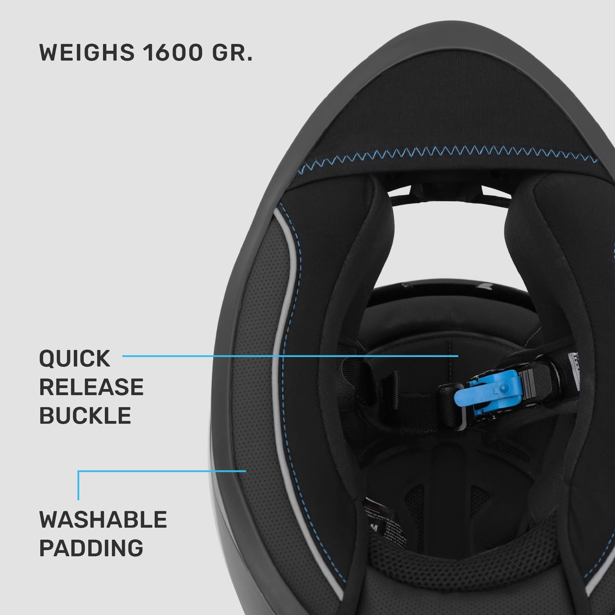 Westt Compact Motorcycle Helmets - With Dual Visor, Dot Approved, Full Face Helmet For Men Women Adults Lightweight Storm X Grey