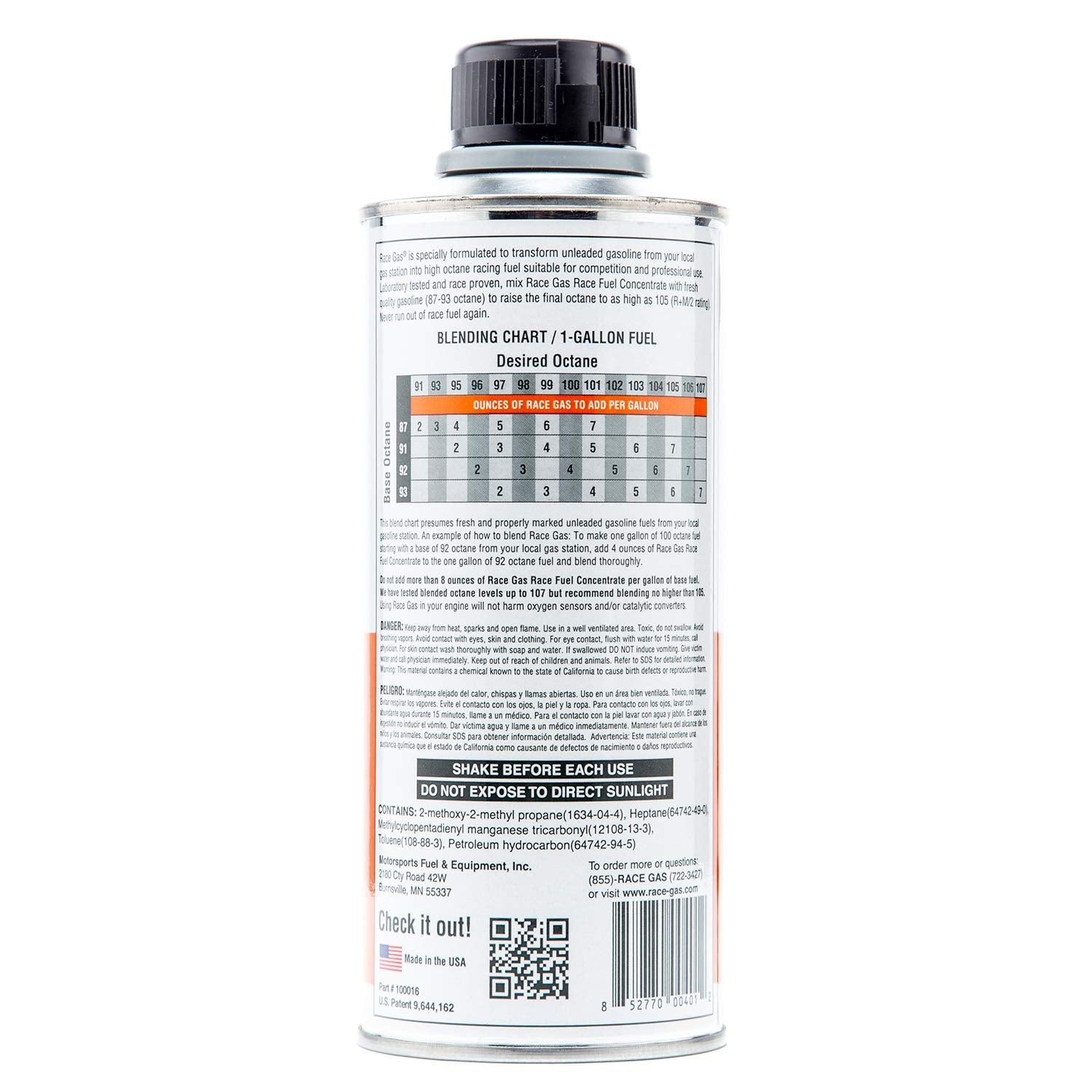 Race Gas Racegas Additive, 16 Ounces