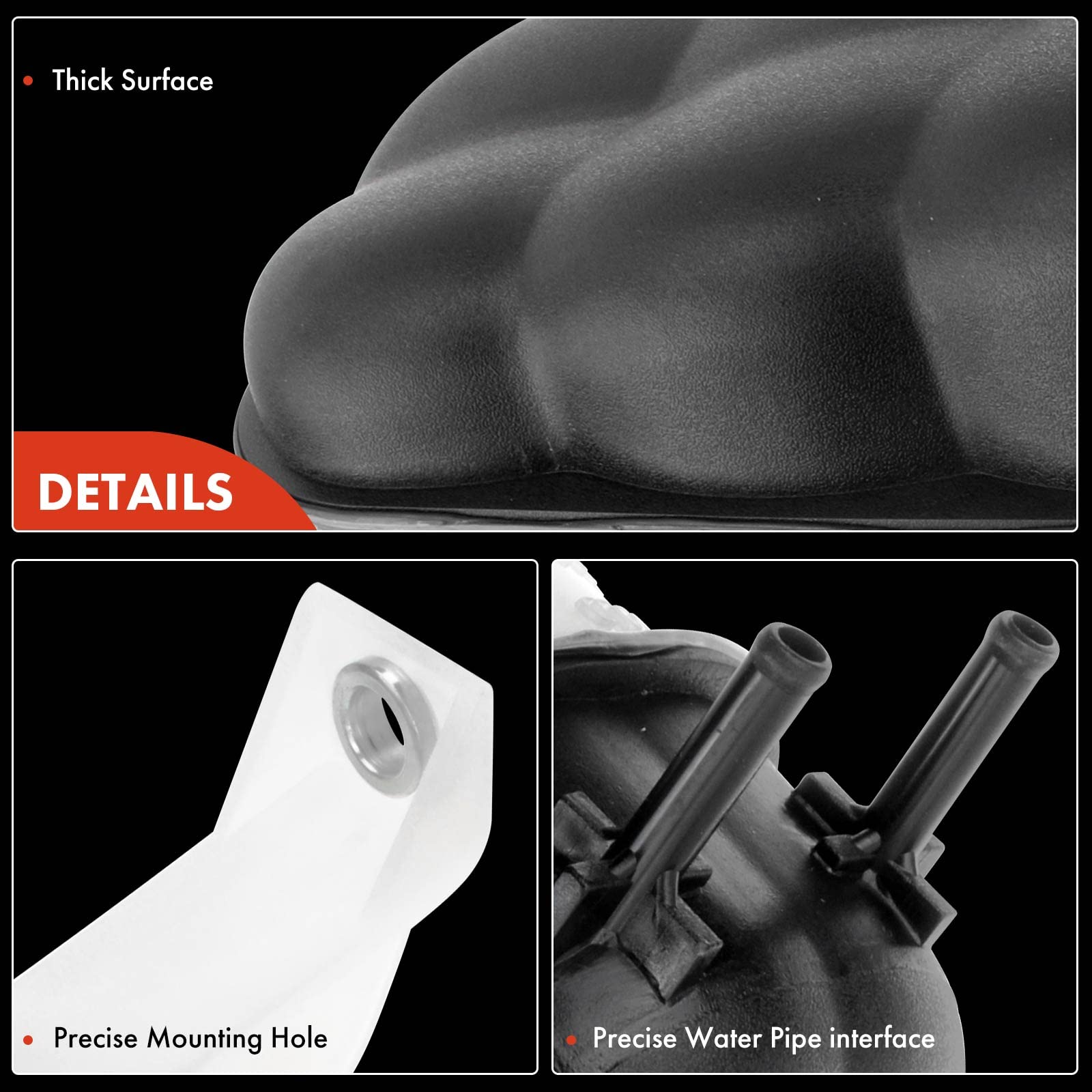 A-Premium Coolant Expansion Reservoir Tank [with Cap] Compatible with Chevrolet Silverado 1500 2014-2019, Tahoe 2015-2020 & GMC Sierra 1500 Yukon & Cadillac Escalade, Replace# 22856231, 3014134