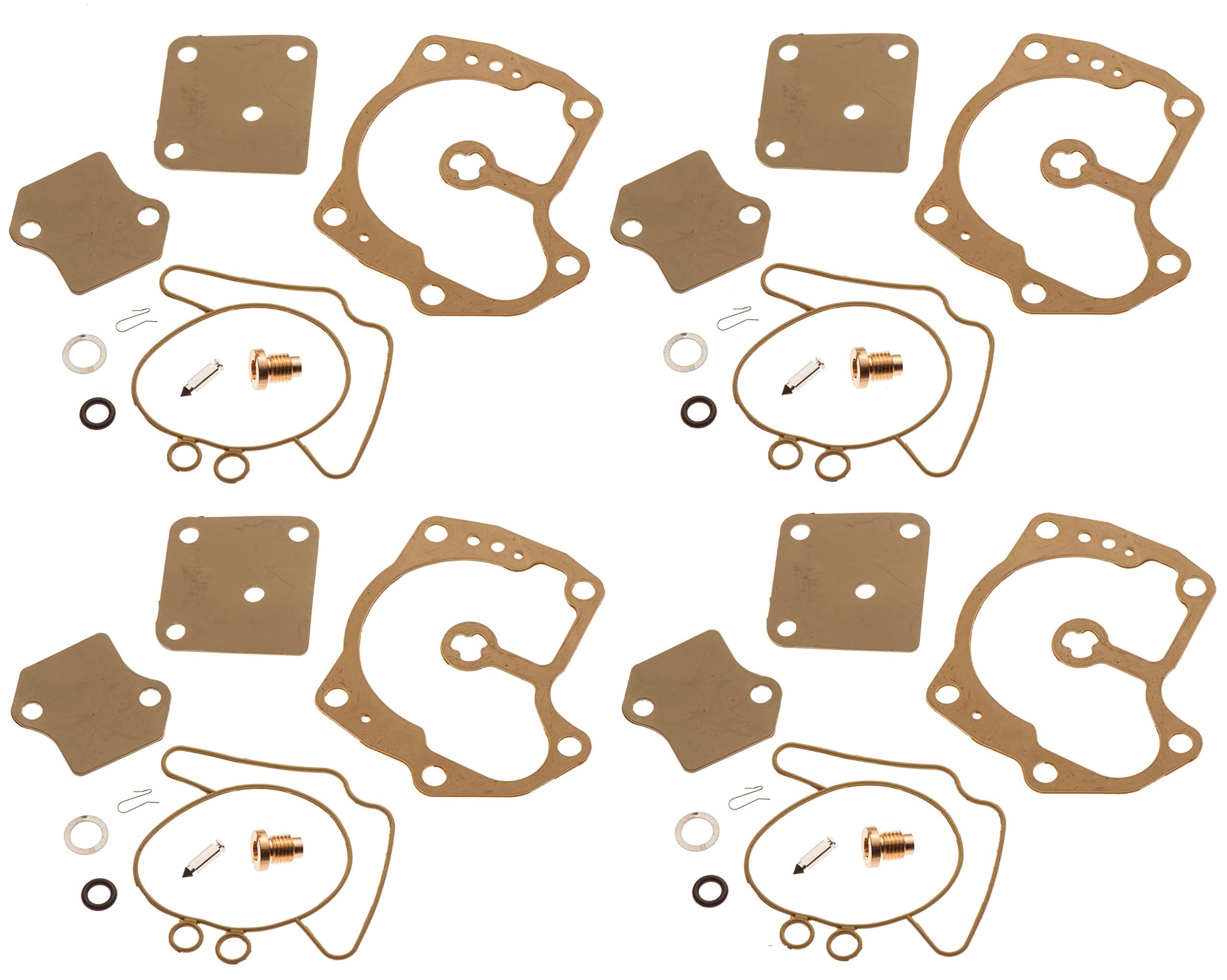 Titan 757 Performance Johnson Evinrude 4 Pack Carburetor Carb Rebuild Kit V4 Looper 120 125 140 Hp