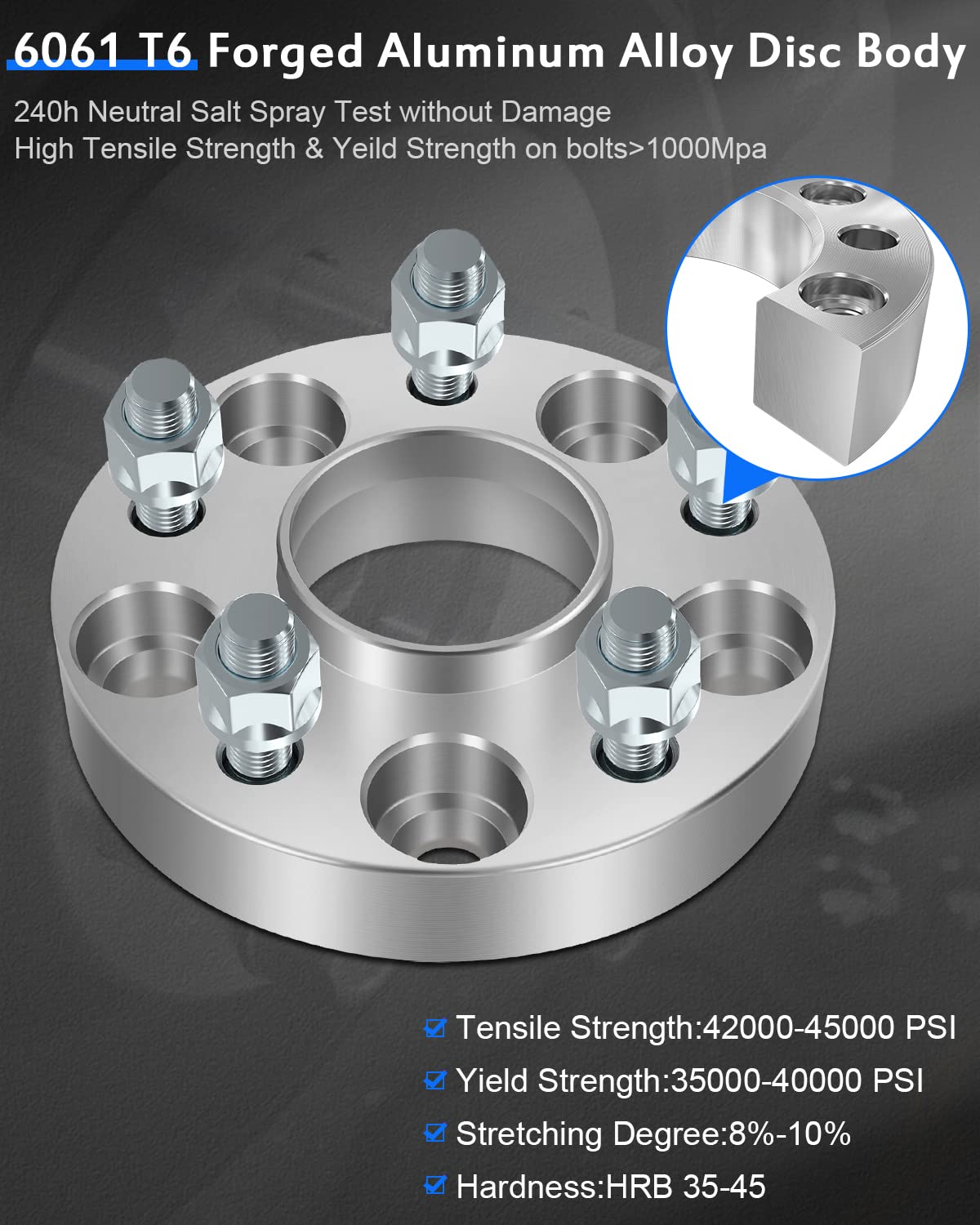 Eccpp 2X 1 Inch 5X4.5 Hubcentric Wheel Spacers 5 Lug 5X114.3 To 5X114.3Mm 64.1Mm Hub Fits For 2006-2015 For Honda Civic 1997-201