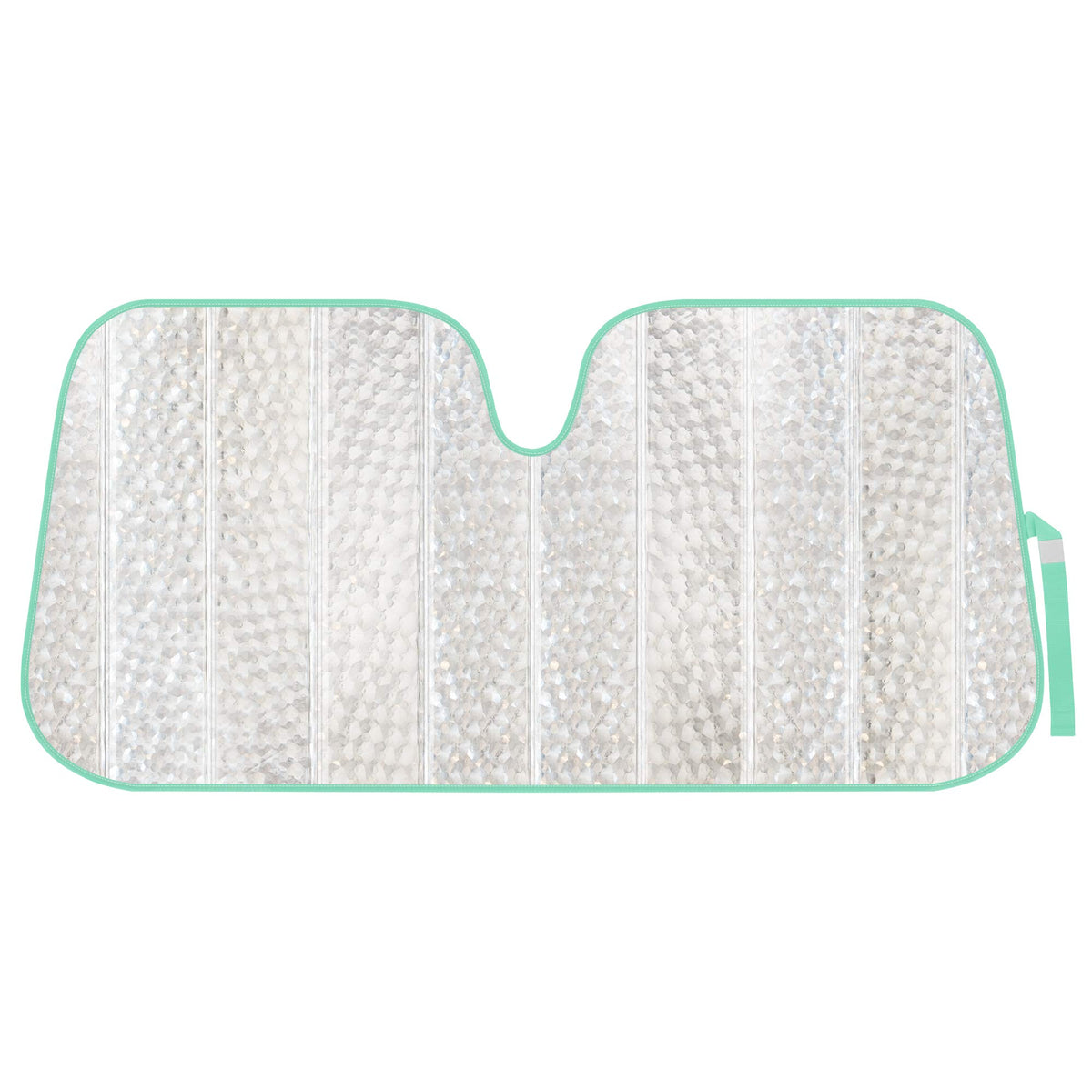 Bdk Crystal Mermaid Car Windshield Sun Shade Accordion Folding Sunshade Blocks Uv Rays Sun Visor For Front Window Protector - Ea