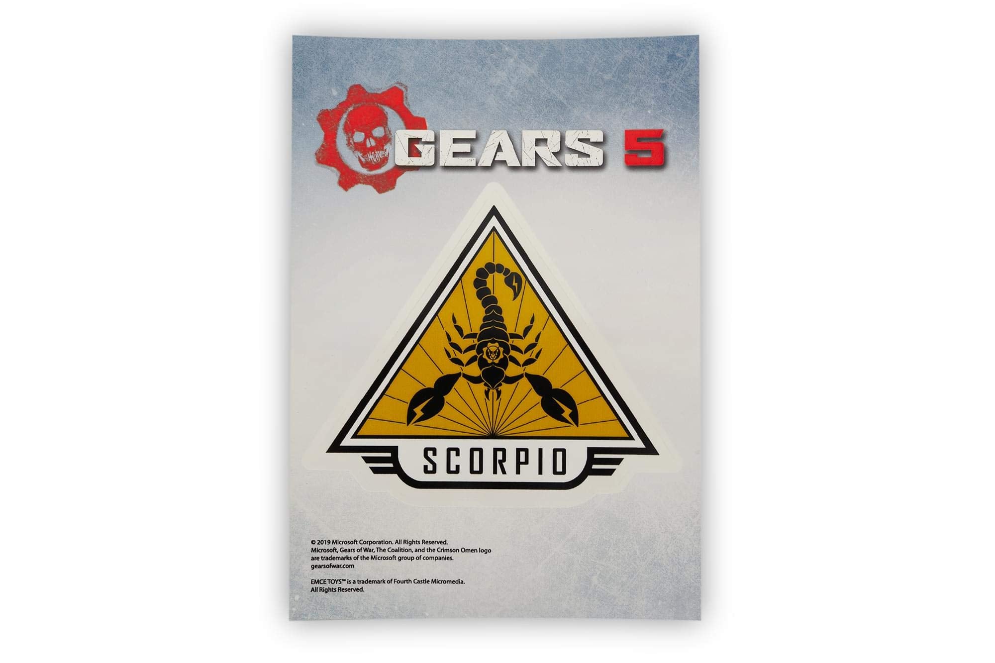 Gears Of War 5 Team Scorpio Vinyl Decal - 5X7 Inch Durable Scorpion Symbol Sticker - Collectible Gears Merchandise Banner - Offi