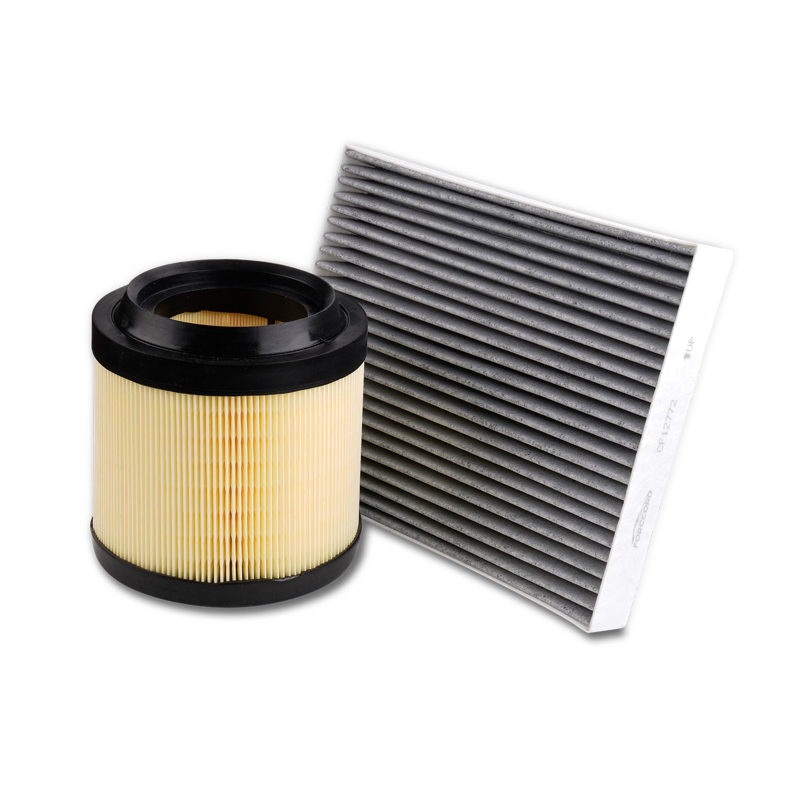 Forccord 1Pcs Cabin Air Filter And 1Pcs Engine Air Filter Fit For Ford Bronco 2025 2024 2023 2022 2021 2.3L 2.7L Cabin Filter En